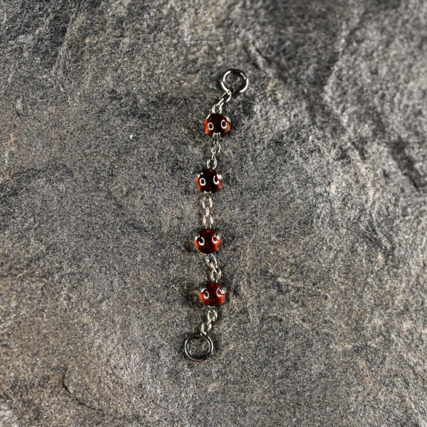 Chaine Argenté pierres naturelles Grenat