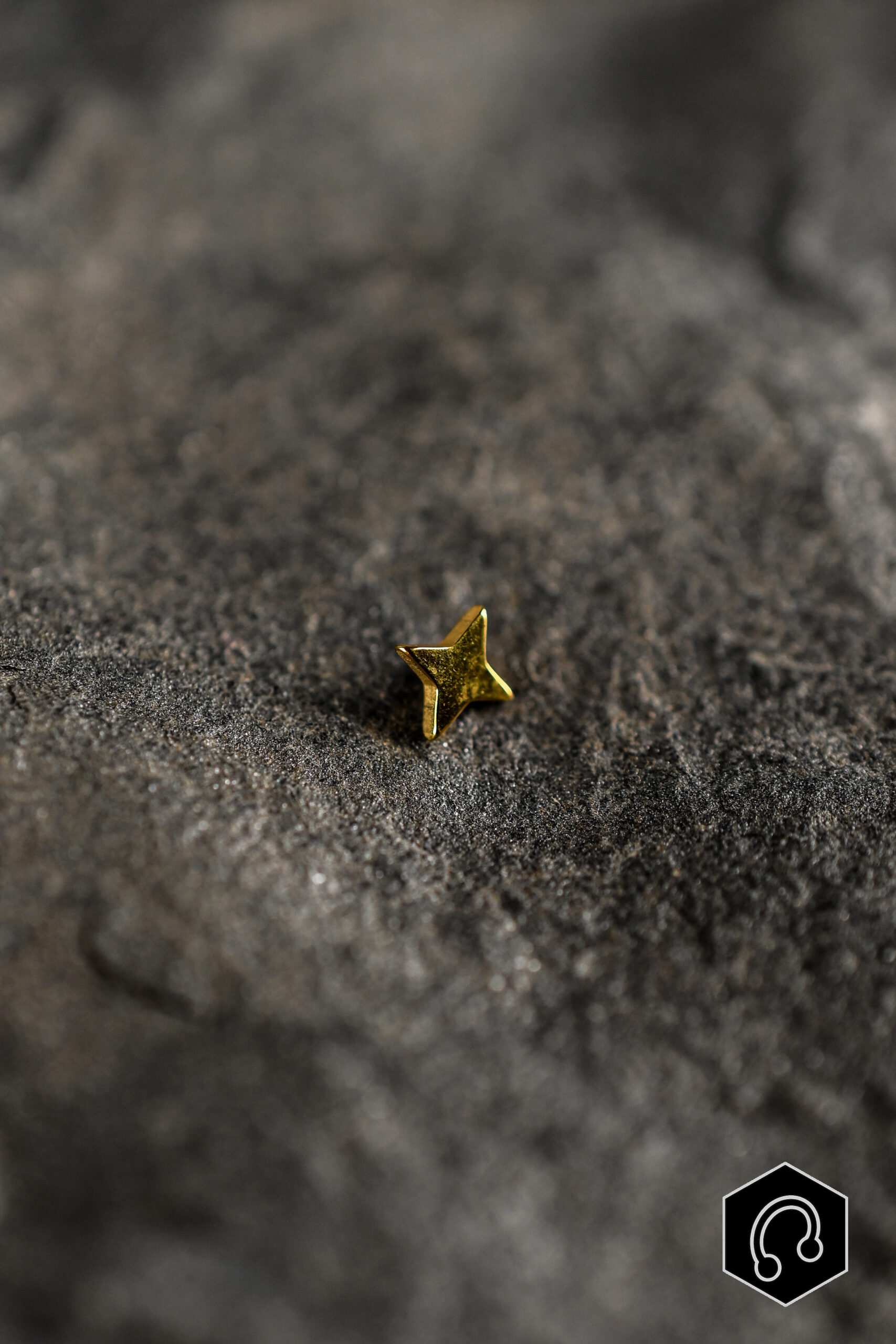 Labret Titane Doré Nova