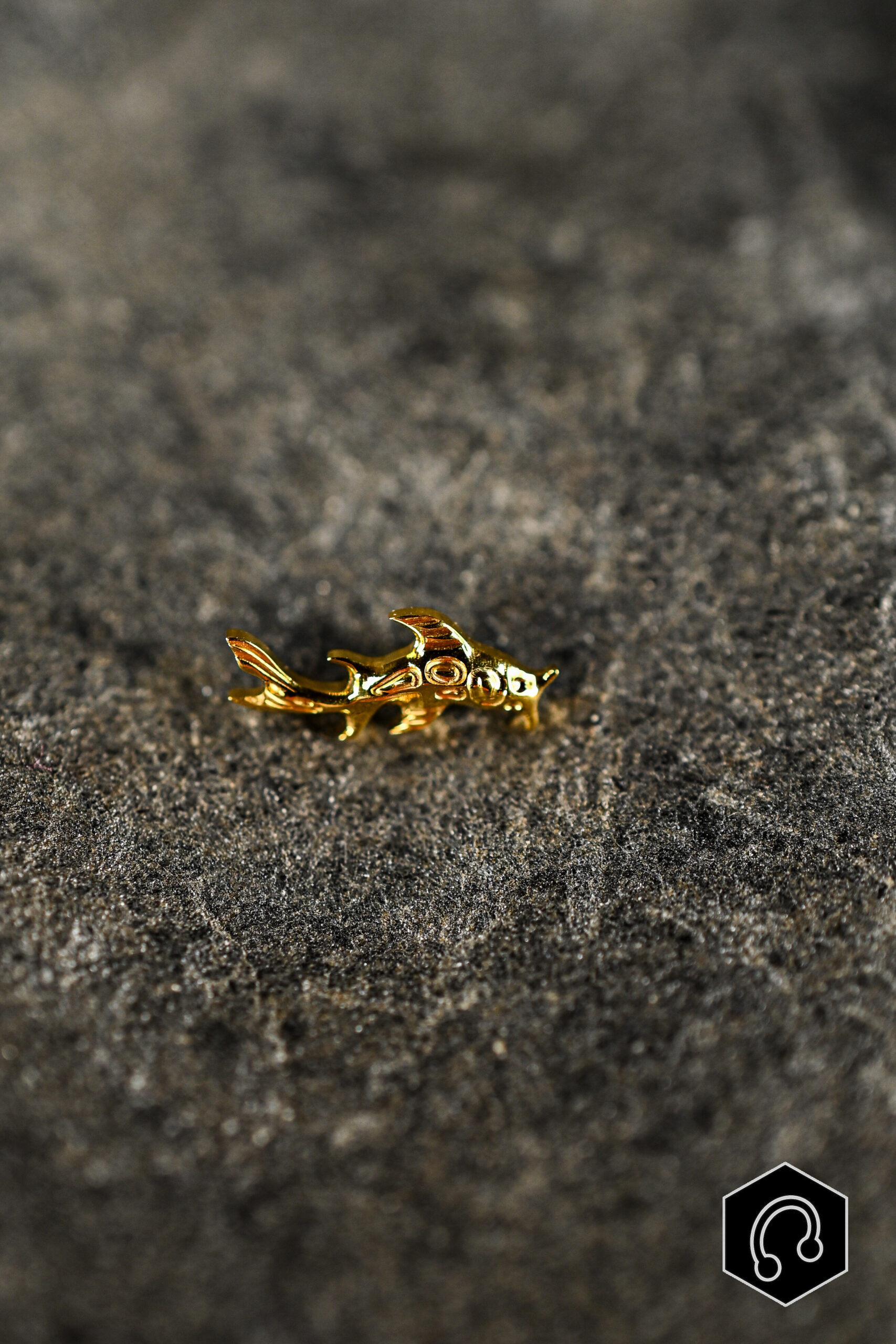 Labret Titane Doré Koi