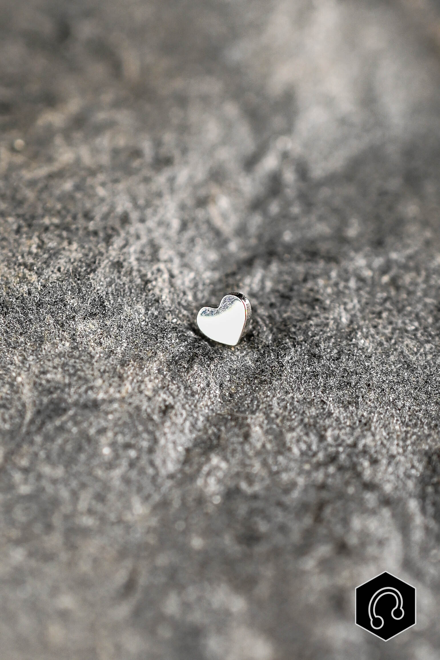 Labret Titane Argenté Little Heart