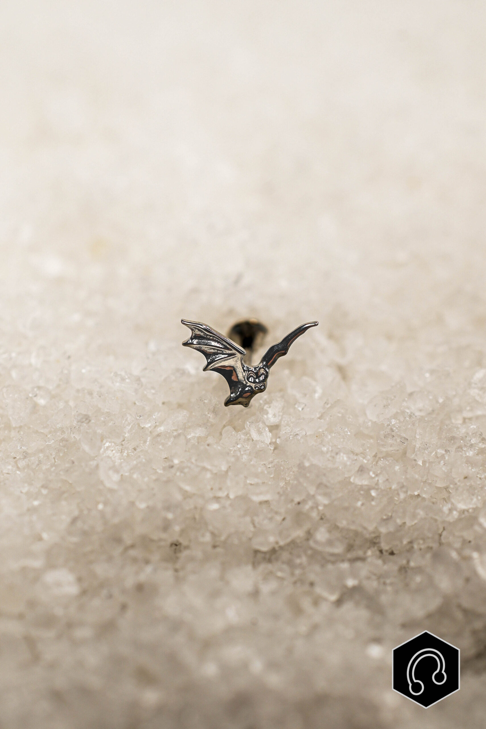 Labret Titane Argenté Noctura