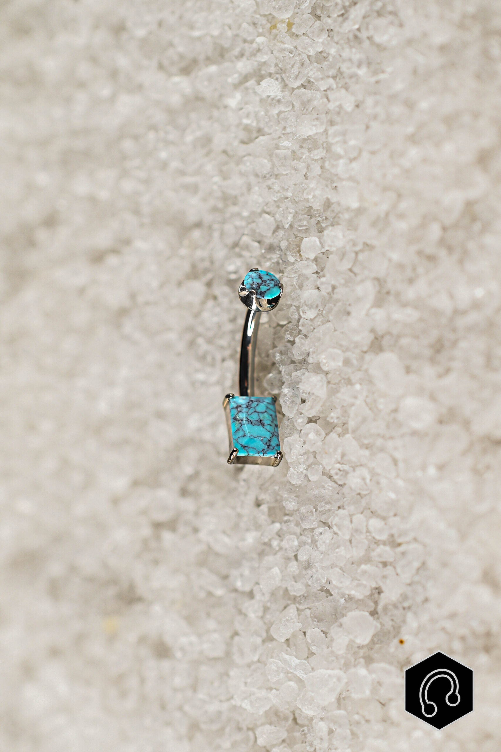 Banane Nombril Gem Drops Turquoise
