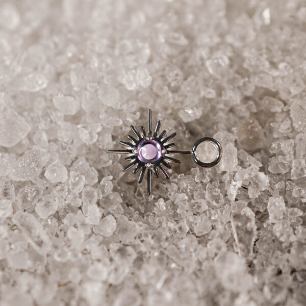 Charm Argenté Ignis Amethyste