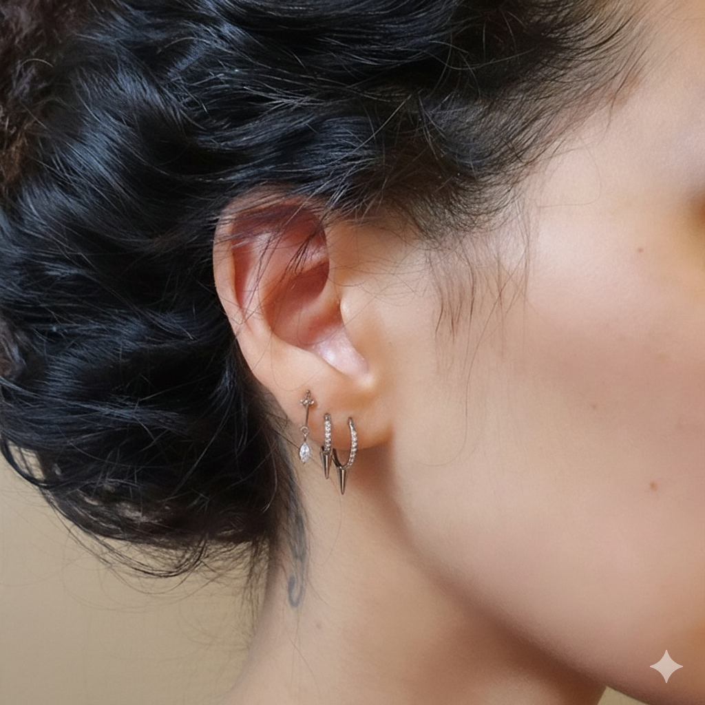 Labret Titane Argenté Destiny Blade