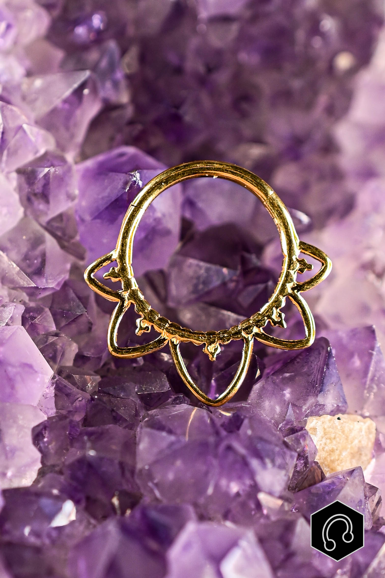 Anneau Clicker Titane Cathédrale