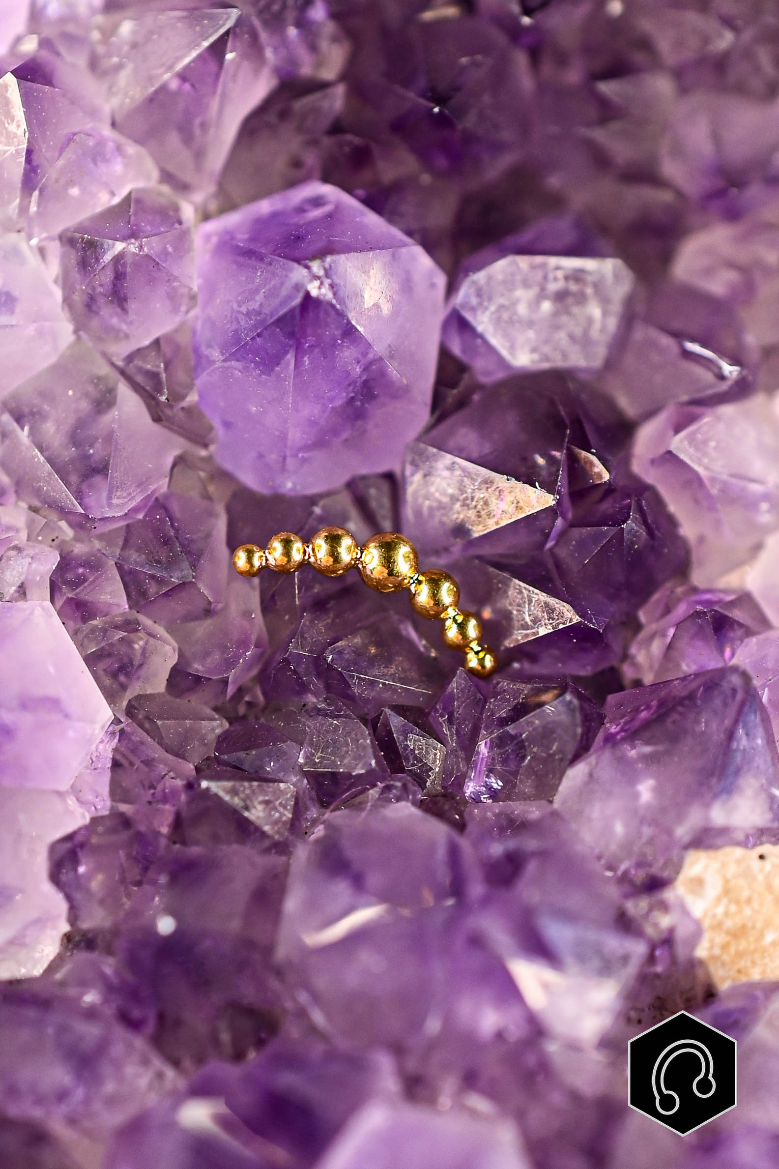 Labret Titane Doré Tiny Arc