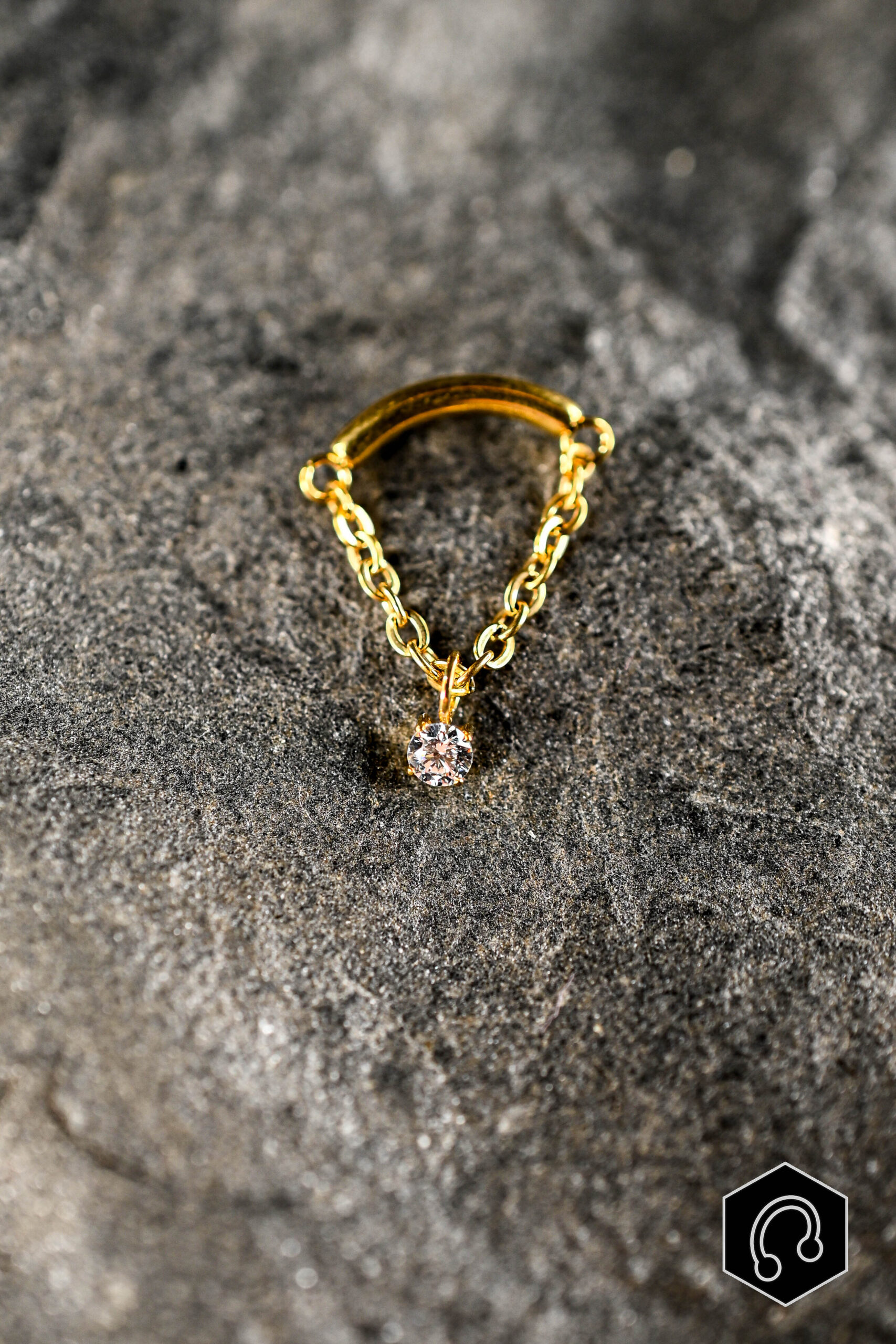 Labret Titane Doré Dainty Glow