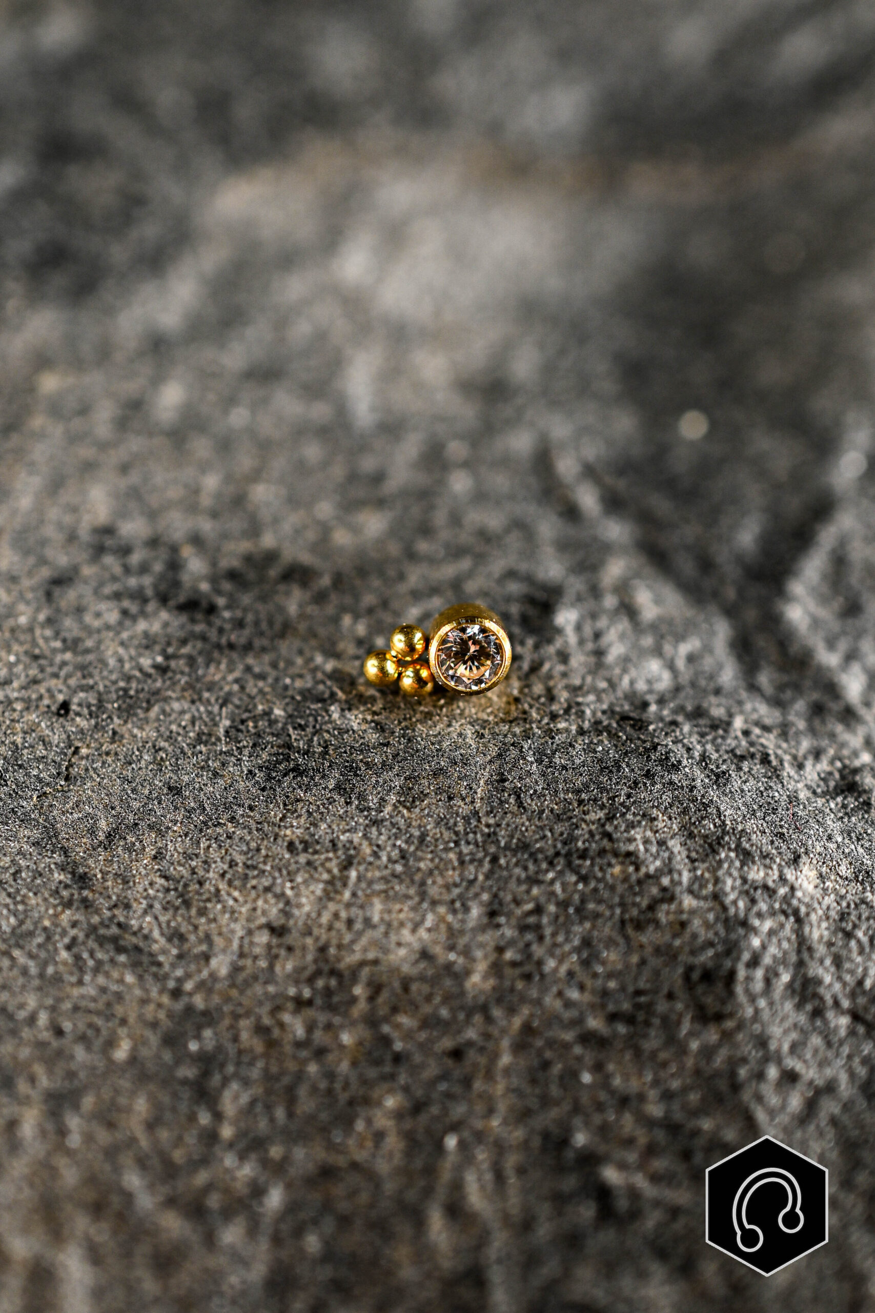 Labret Titane Doré Soft Spark