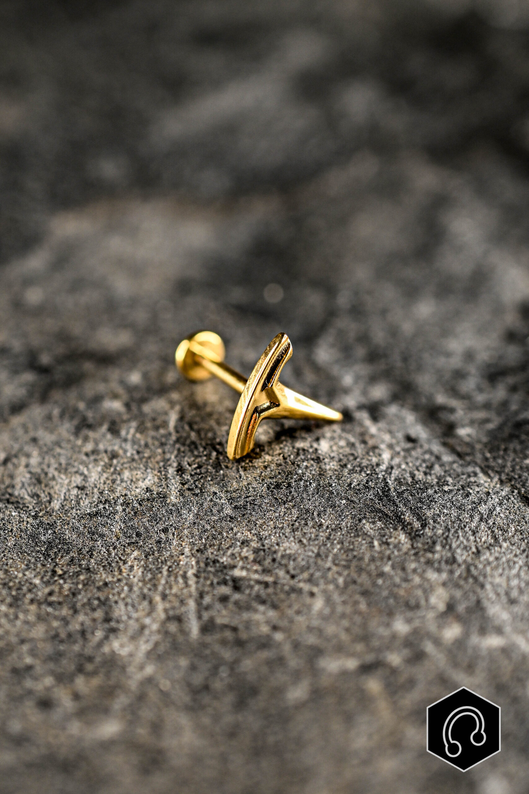 Labret Titane Gold Razor