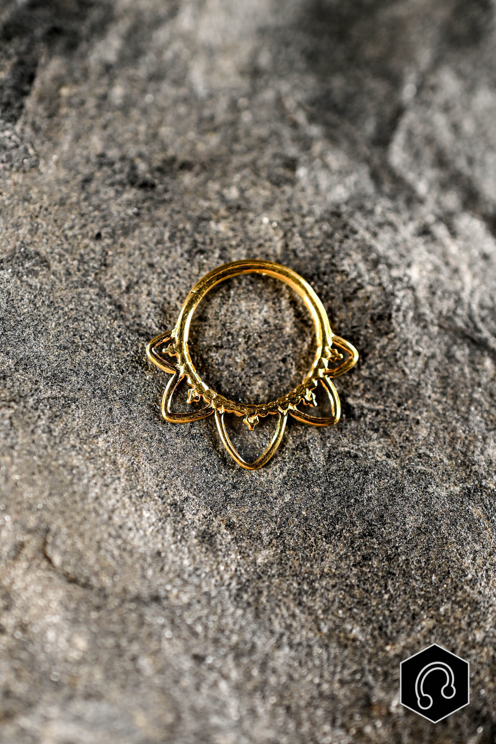 Anneau Clicker Titane Cathédrale