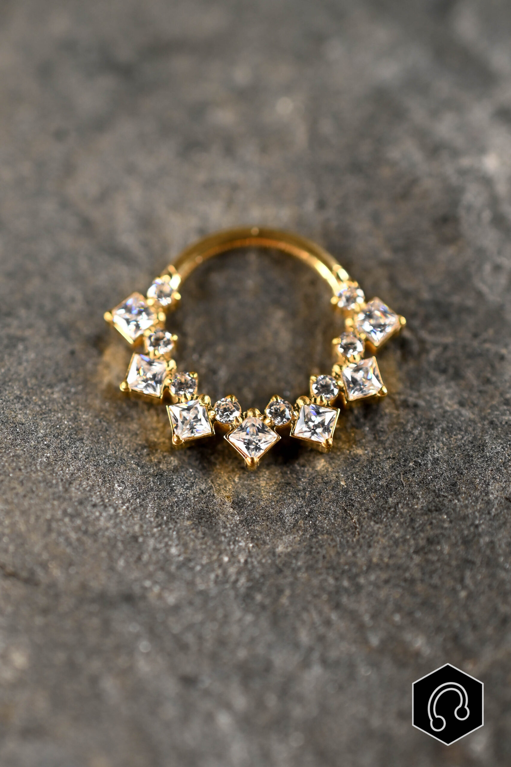 Anneau Clicker Doré Crystal Dynasty