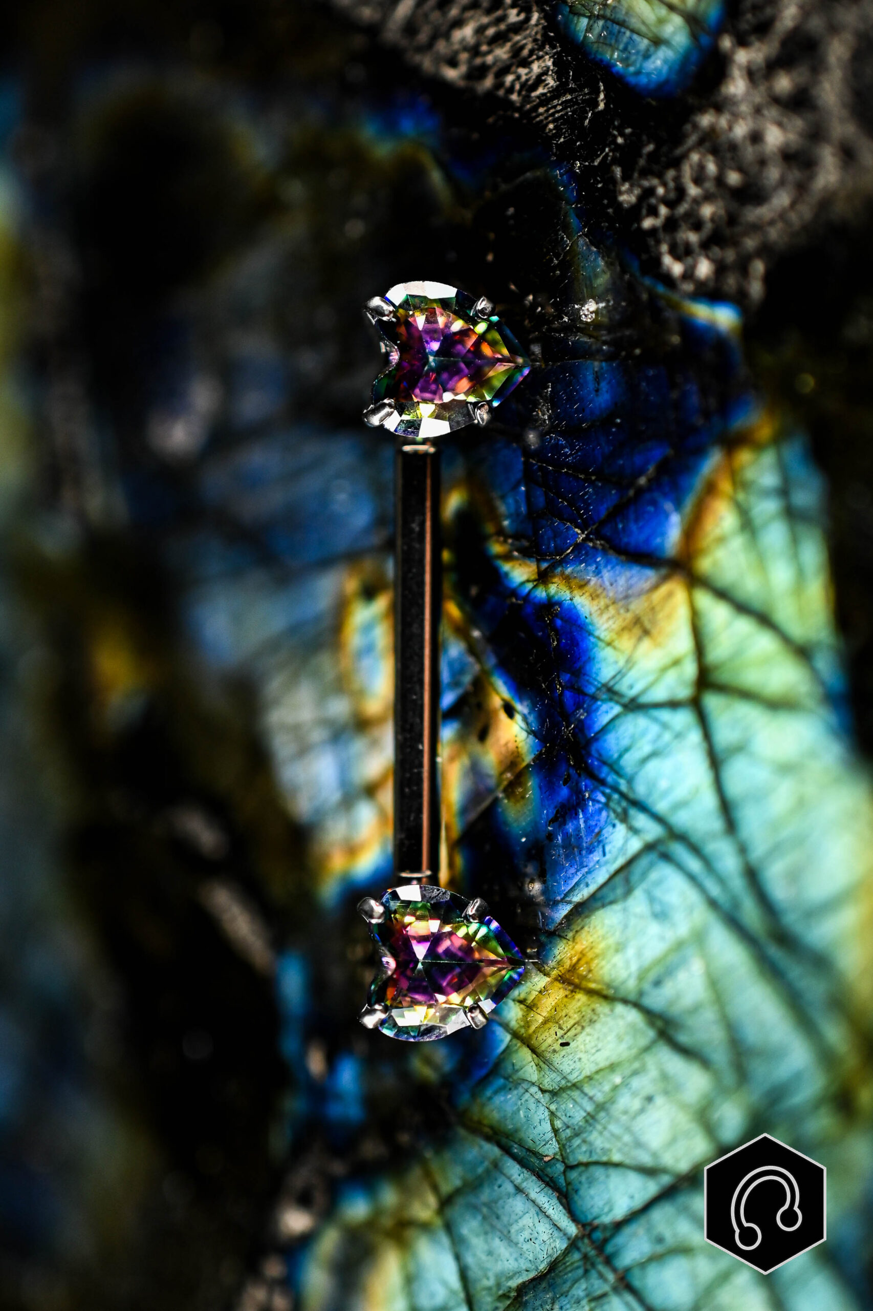 Barre Téton Vitrail Heart Duo