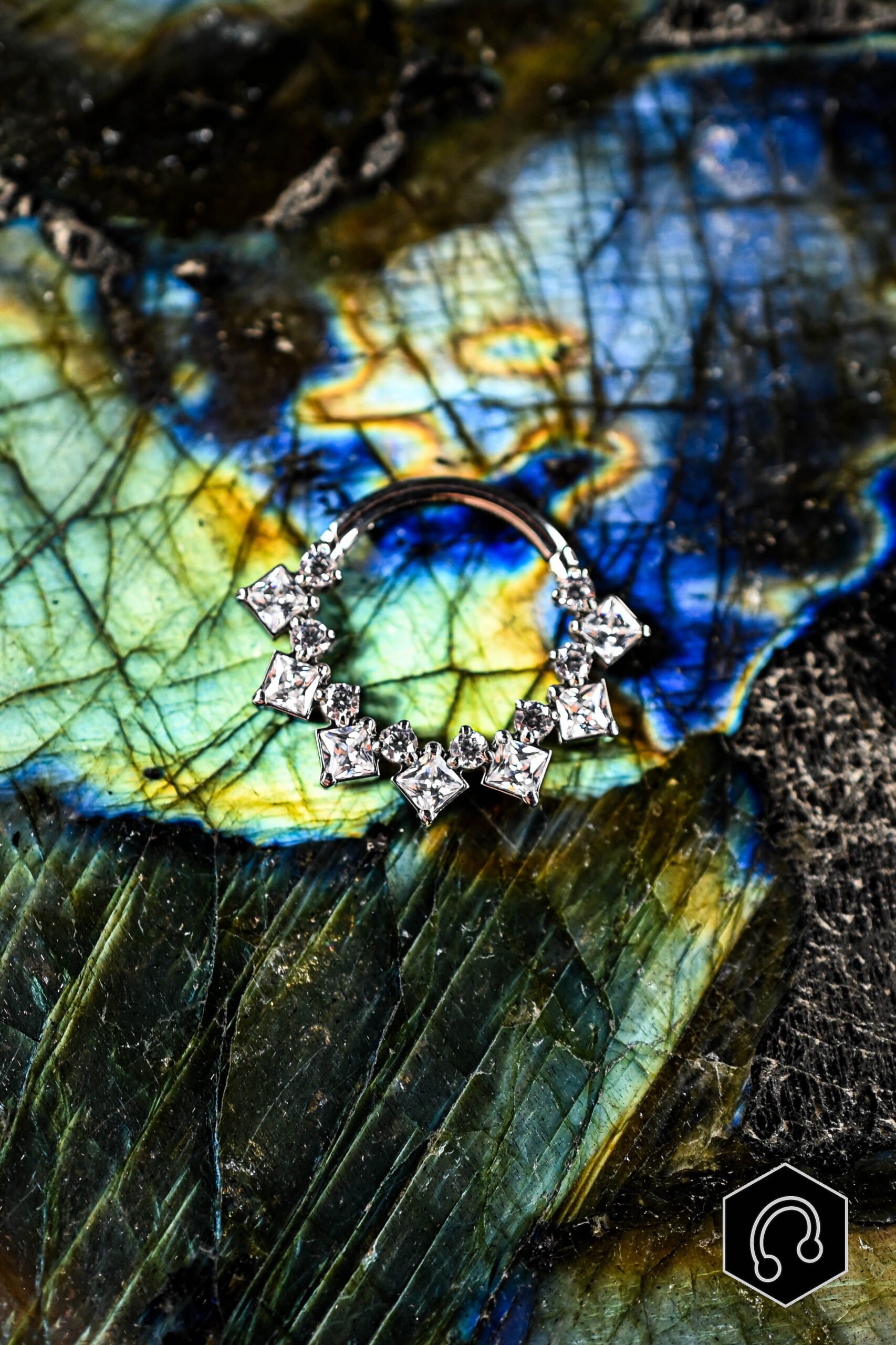 Anneau Clicker Titane Crystal Dynasty