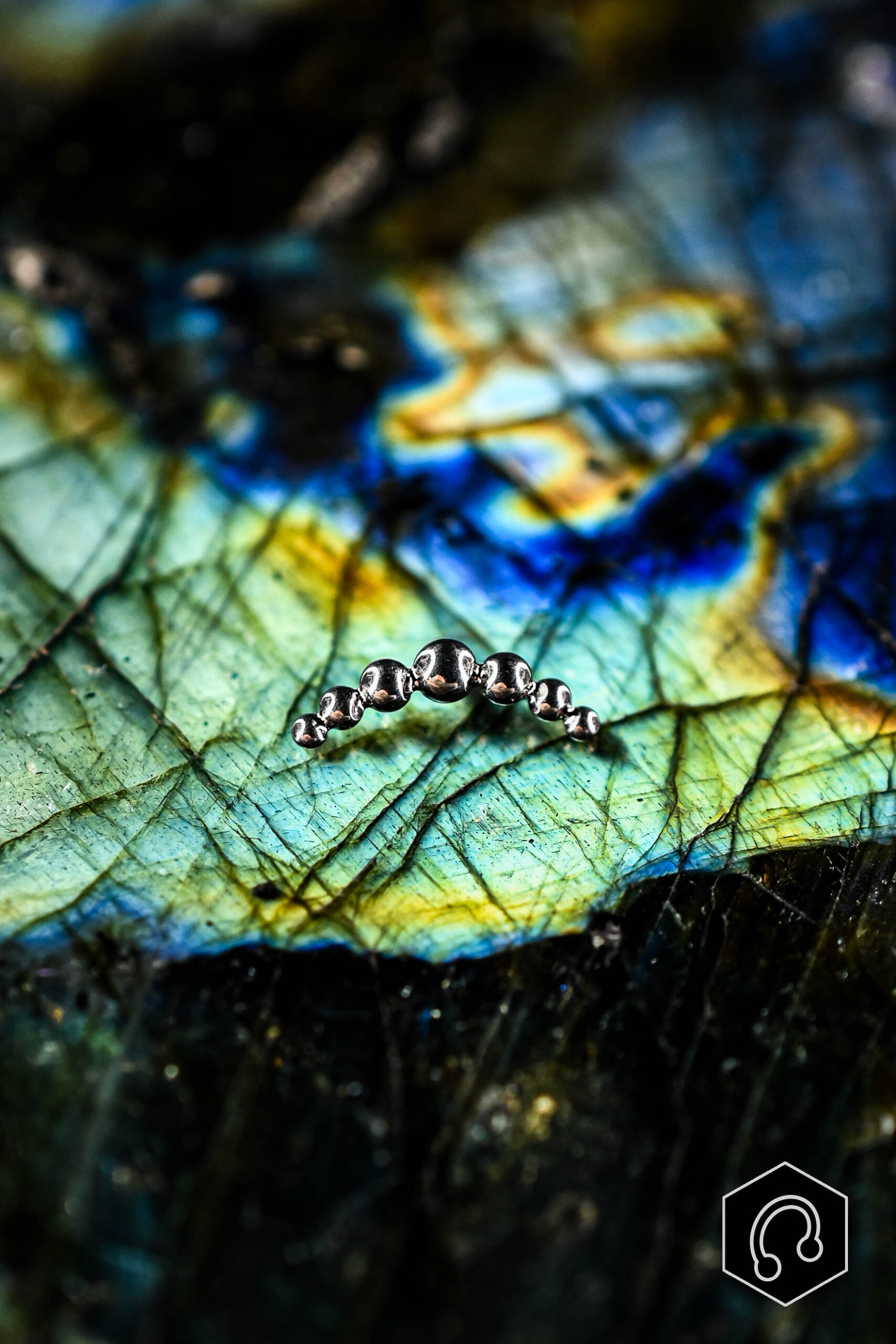 Labret Titane Argenté Tiny Arc