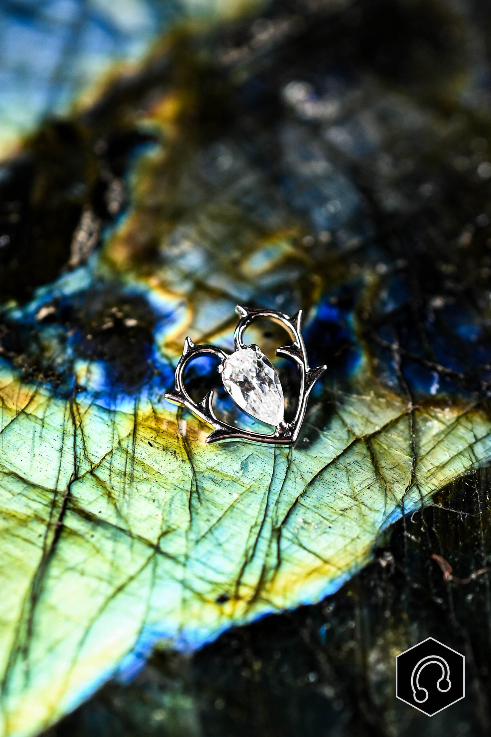 Labret Titane Thorned Heart