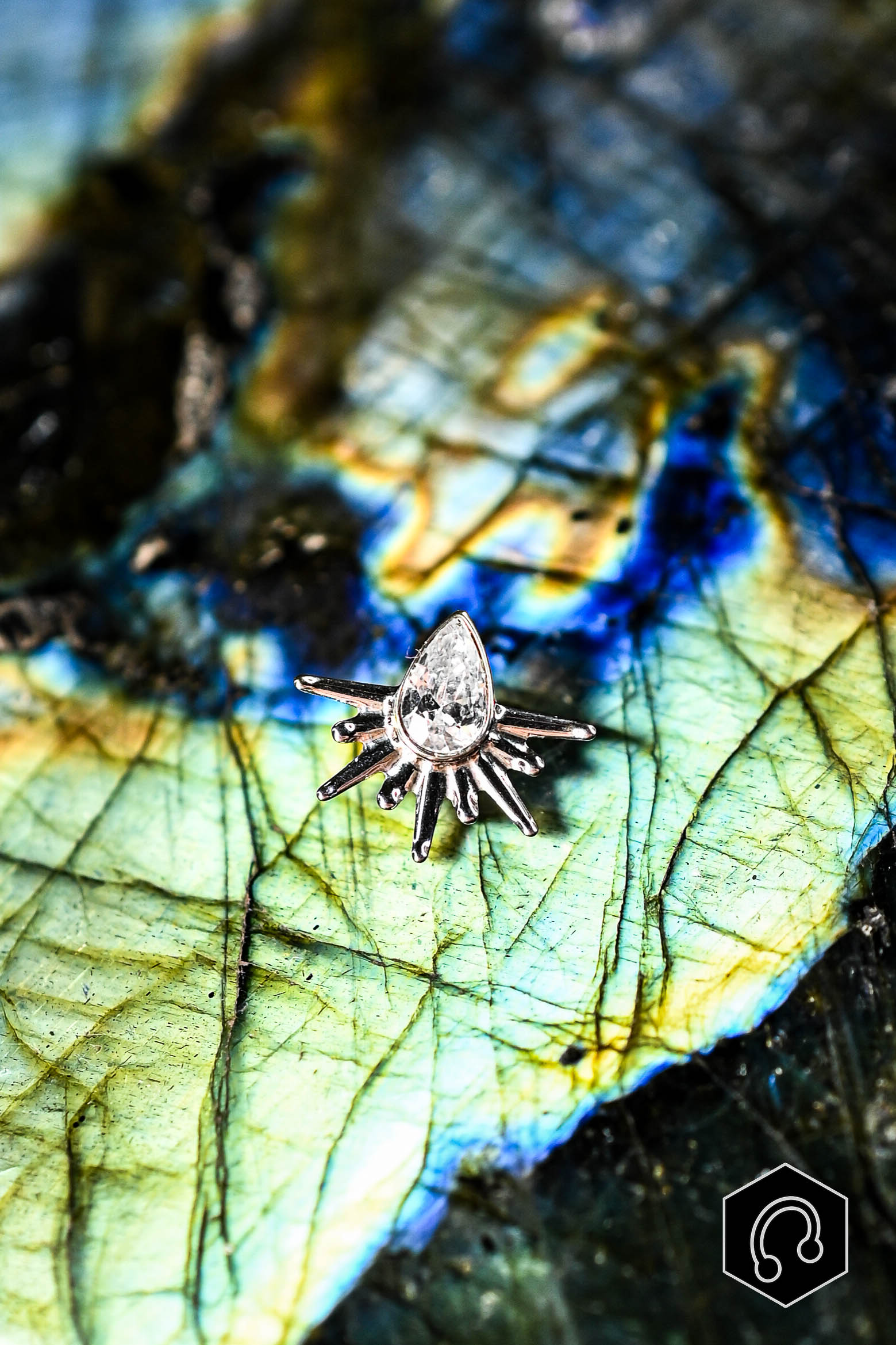 Labret Titane Éclat d'Argent