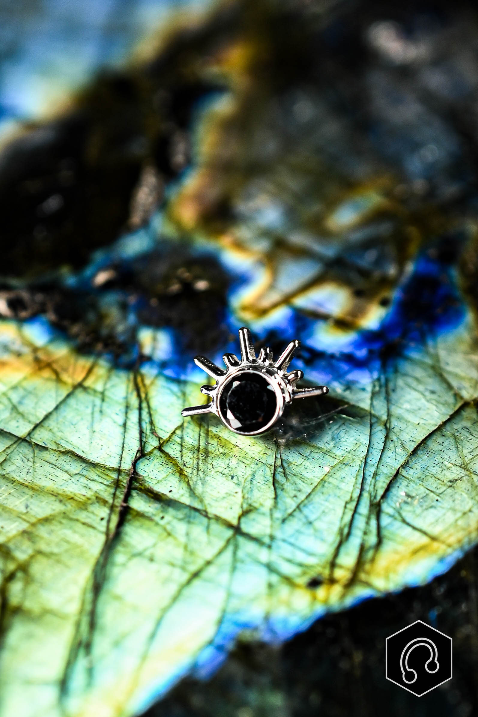 Labret Titane Dark Divine Ray