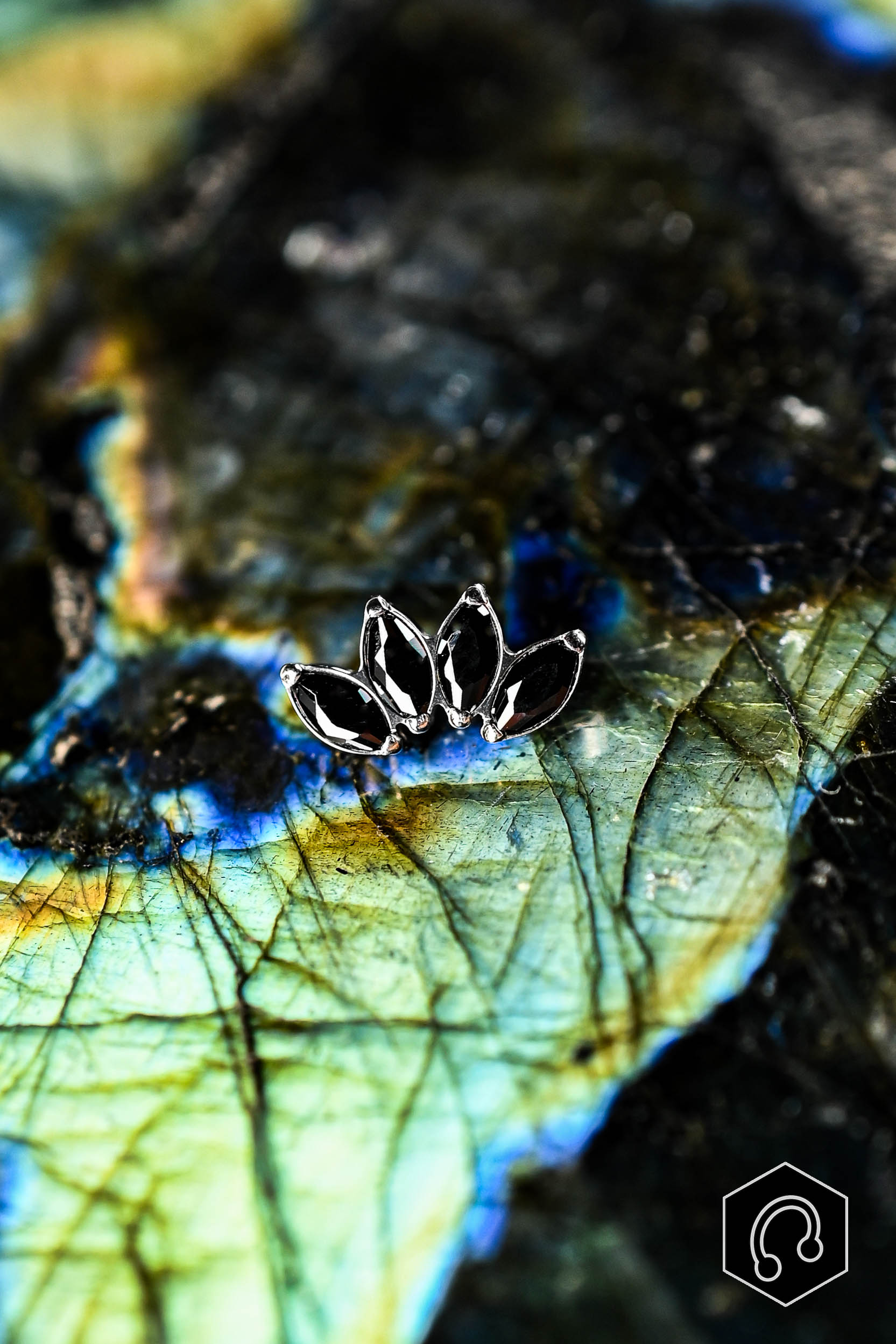 Labret Titane Black Velvet