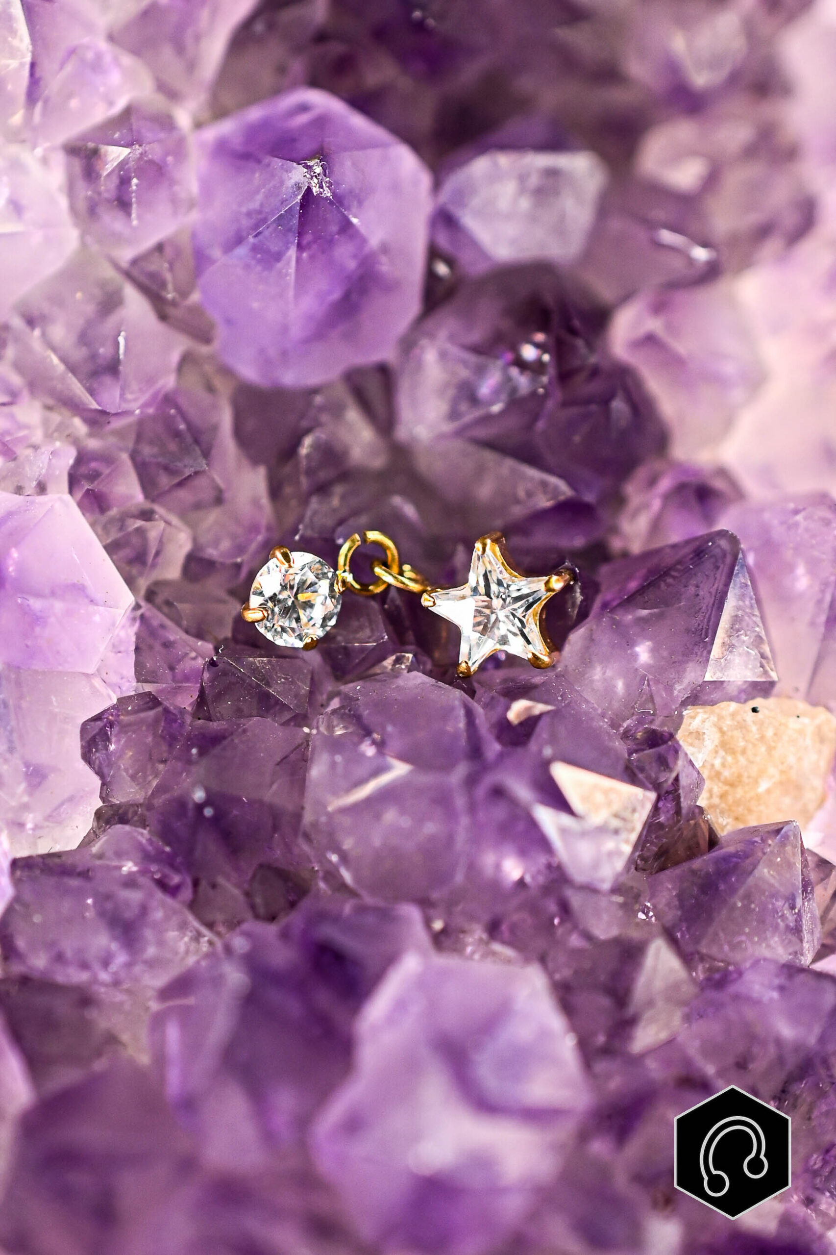 Labret Titane Doré Starlet Drop