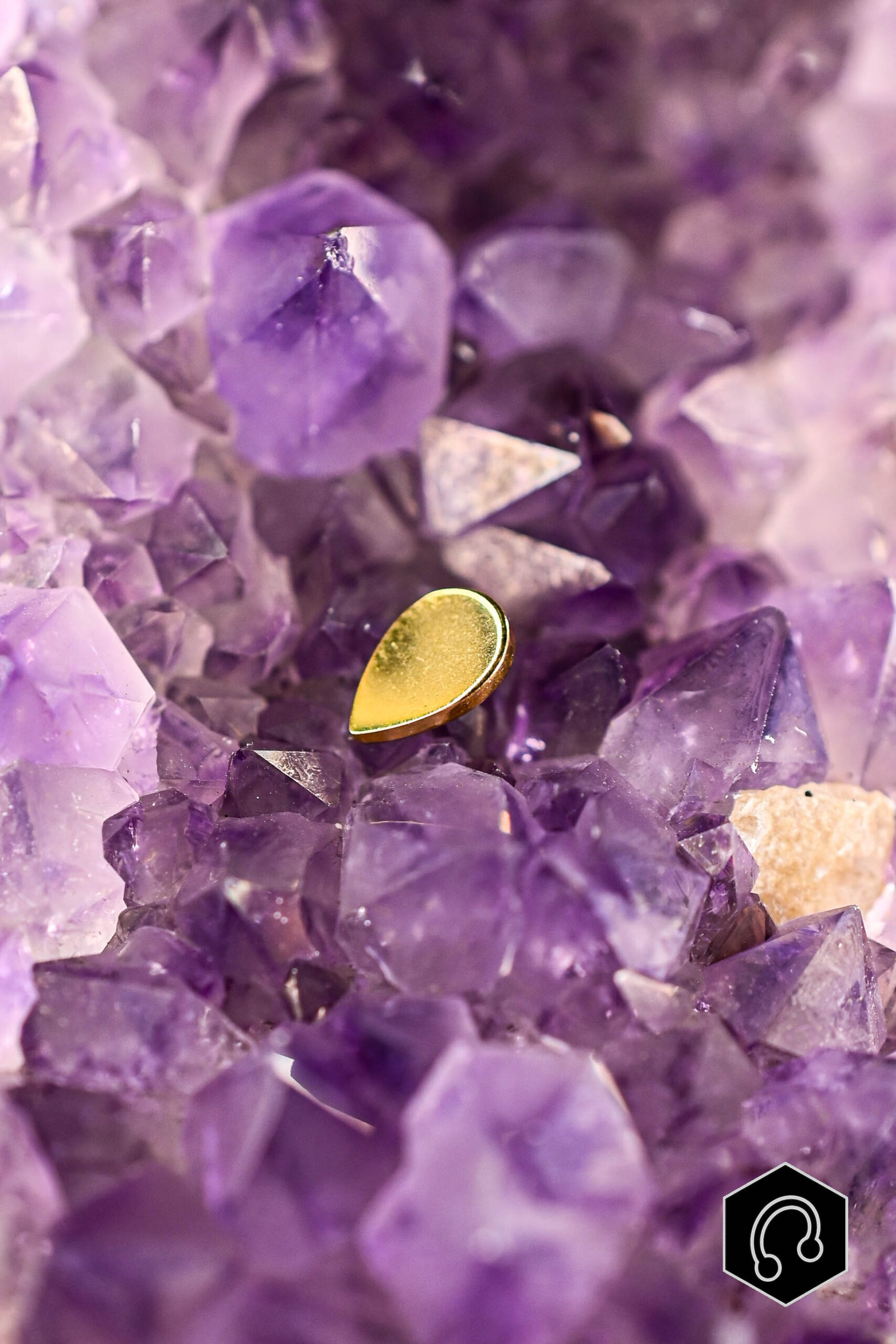 Labret Titane Doré Little Drop