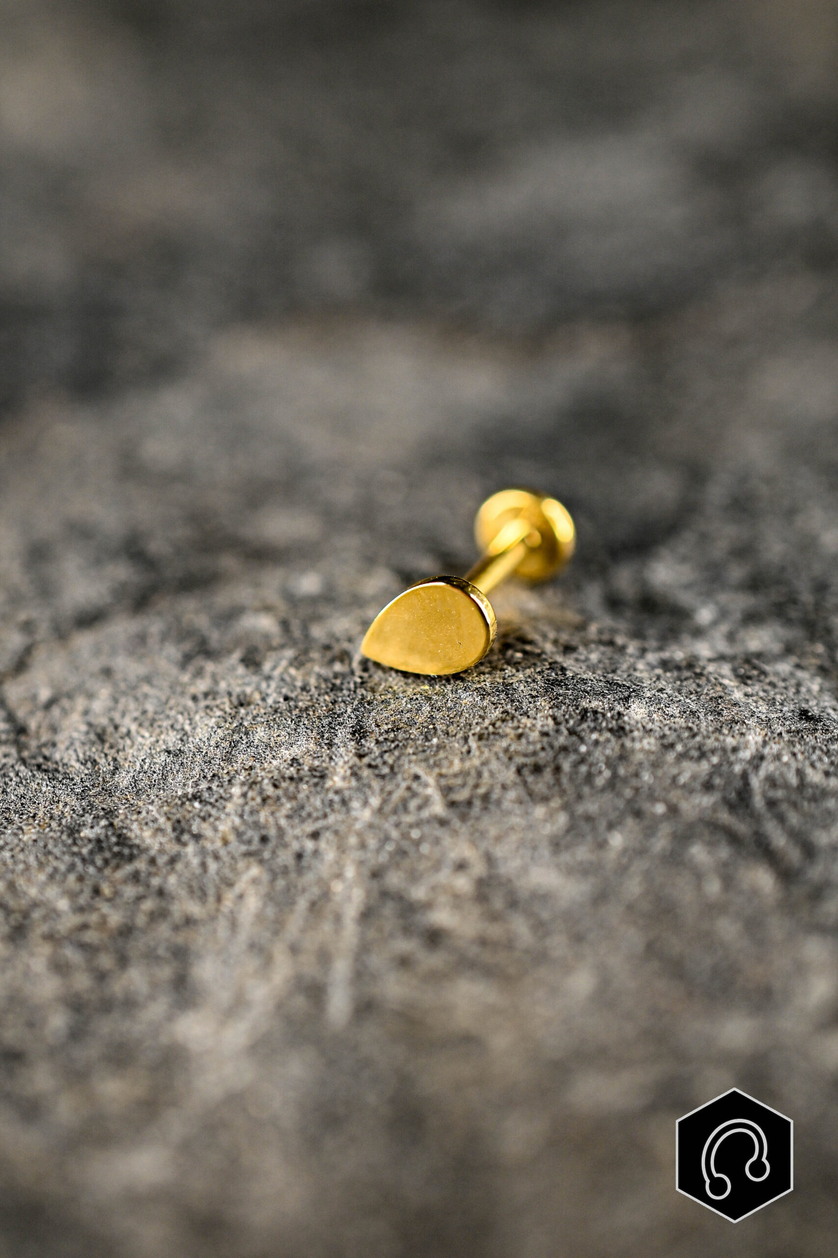 Labret Titane Doré Little Drop