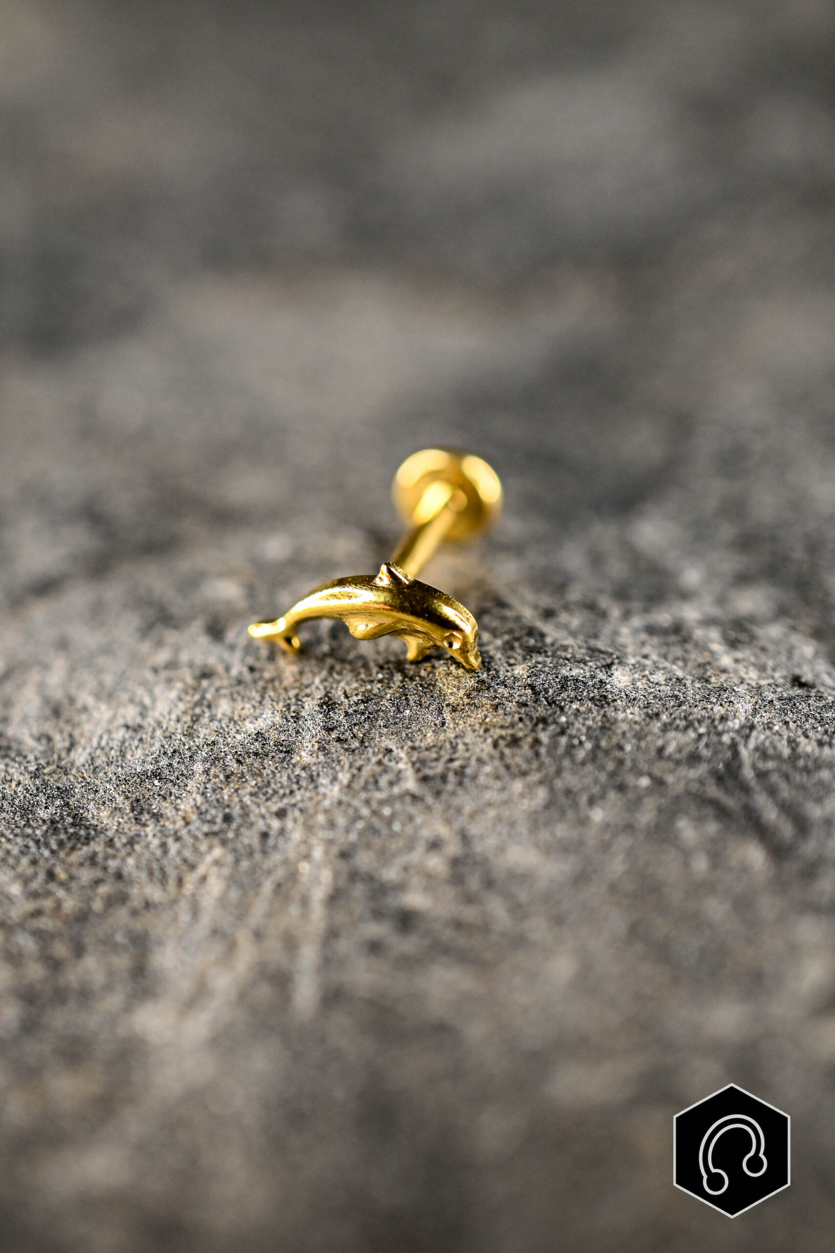 Labret Titane Doré Ocean Spirit