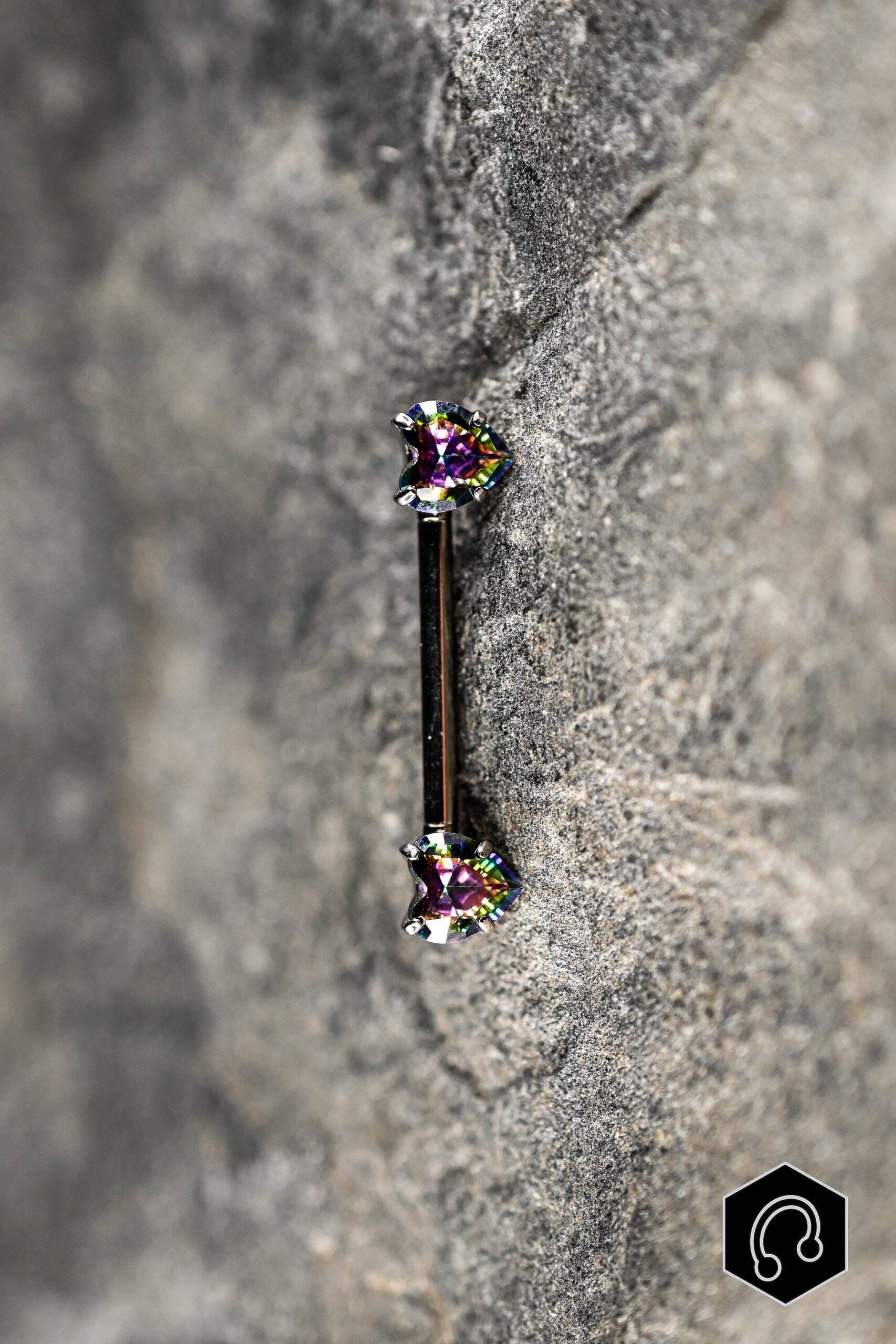 Barre Téton Vitrail Heart Duo