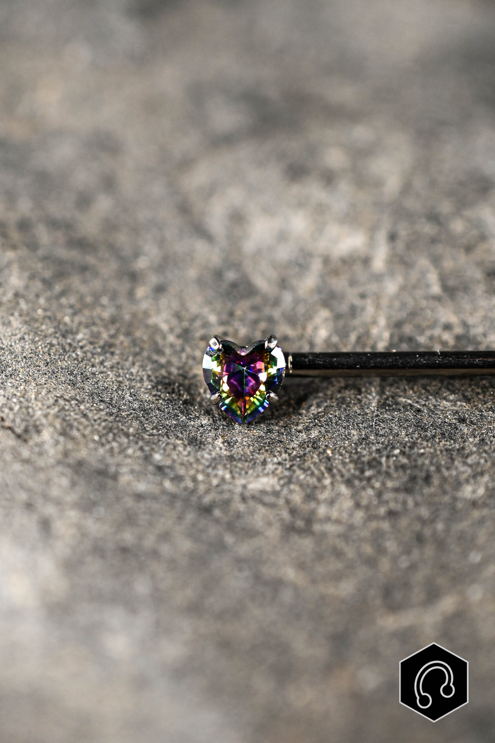 Barre Téton Vitrail Heart Duo