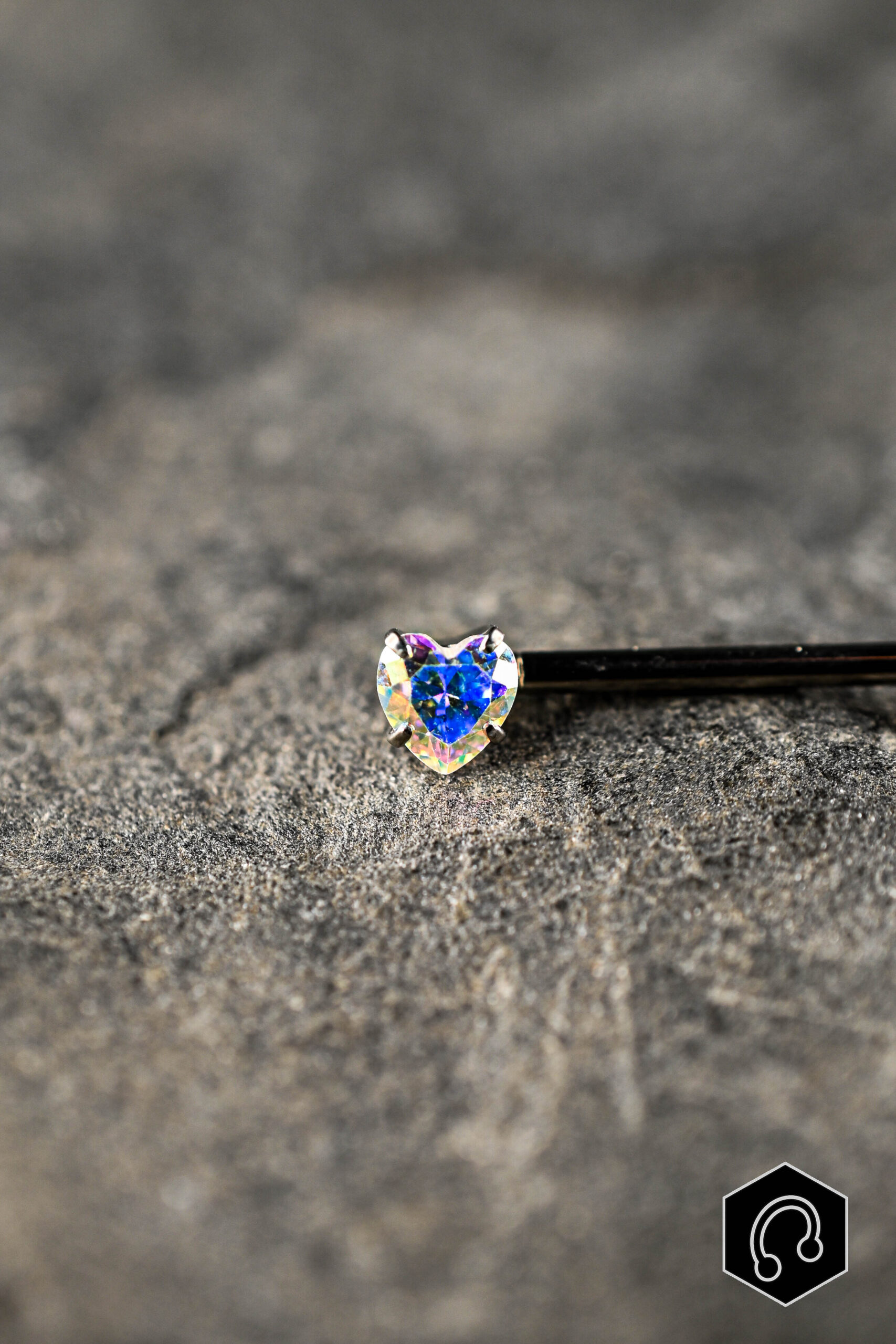 Barre téton Abalone Heart Duo