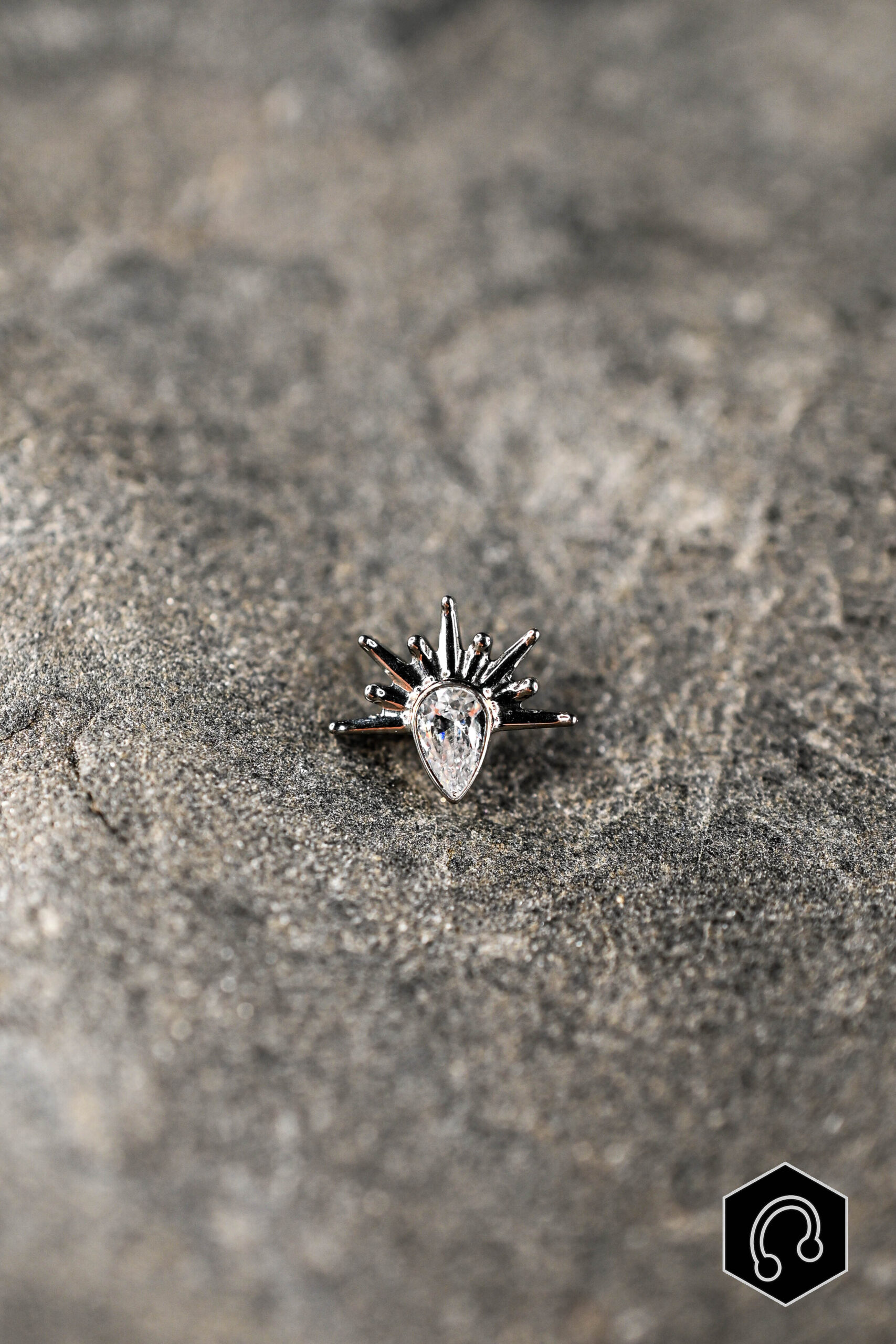 Labret Titane Éclat d'Argent