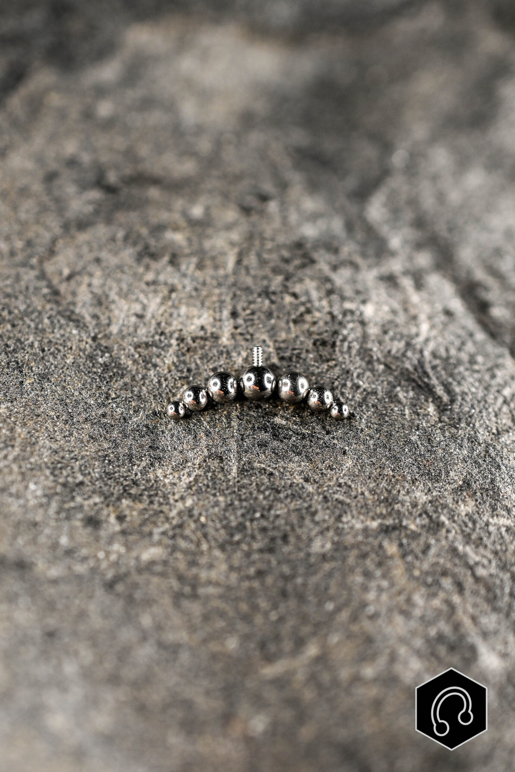 Labret Titane Argenté Tiny Arc