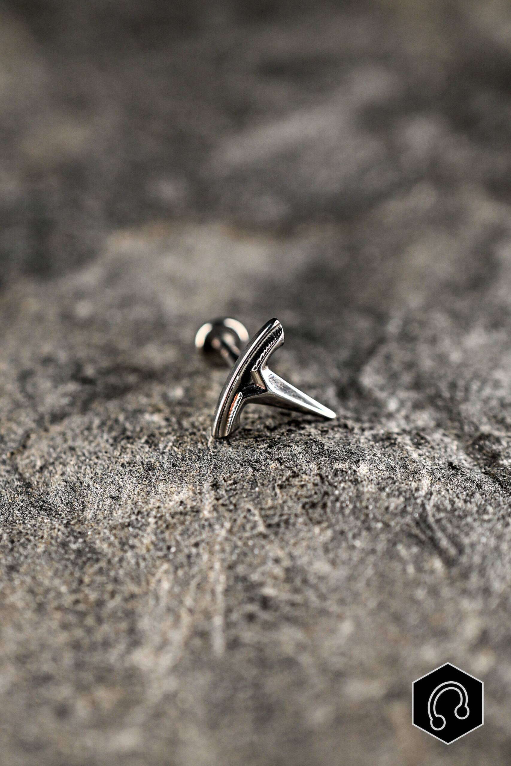 Labret Titane Silver Razor