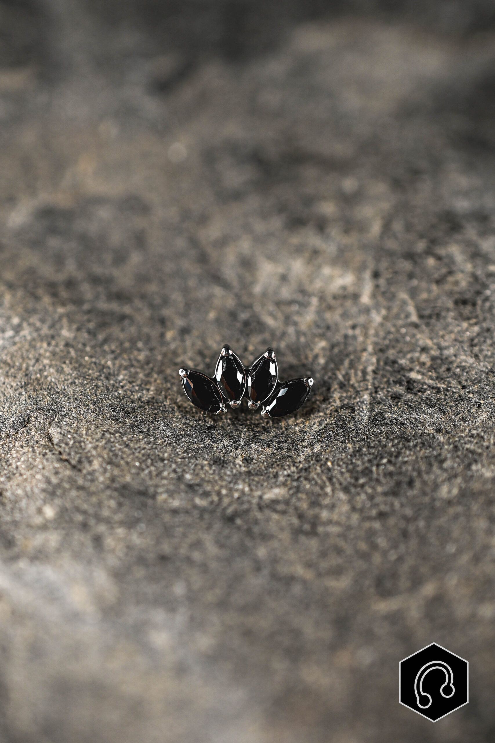 Labret Titane Black Velvet