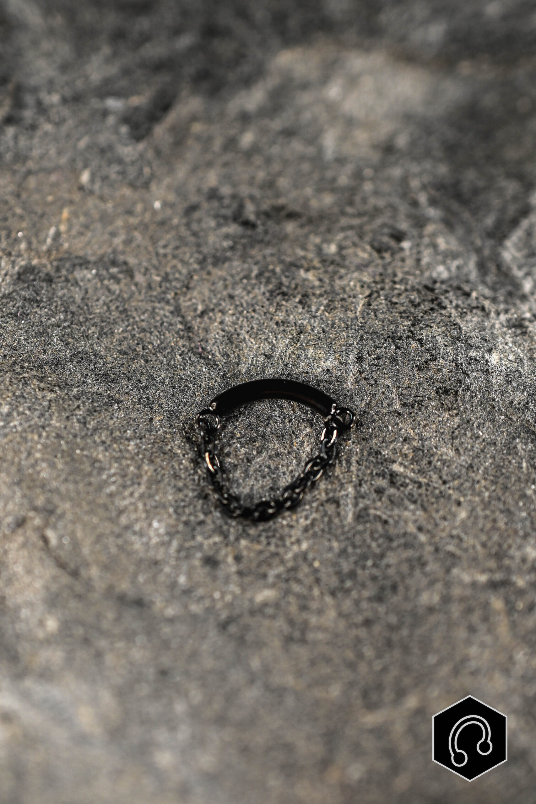 Labret Titane Black Chain