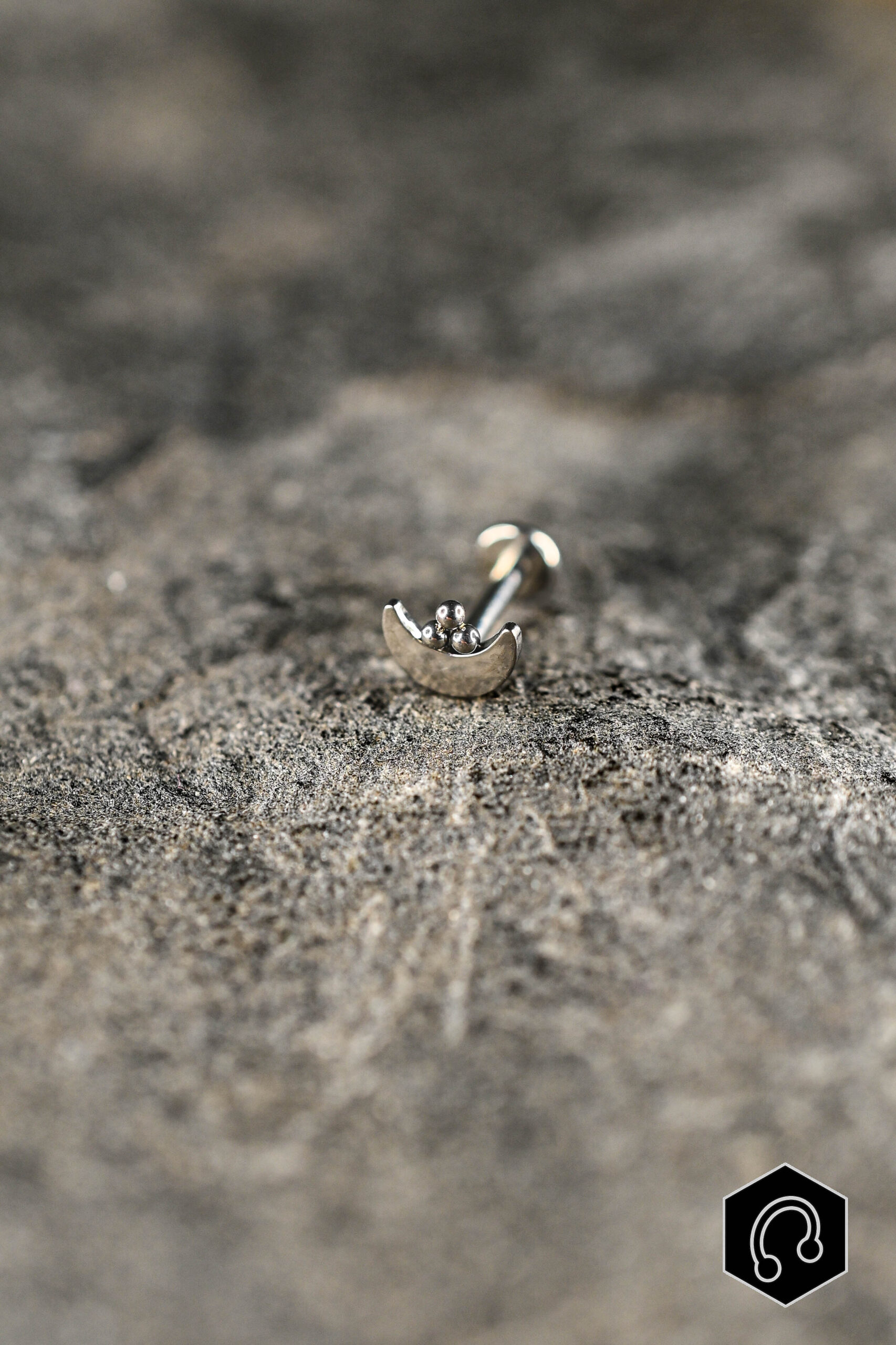 Labret Titane Silver Curve