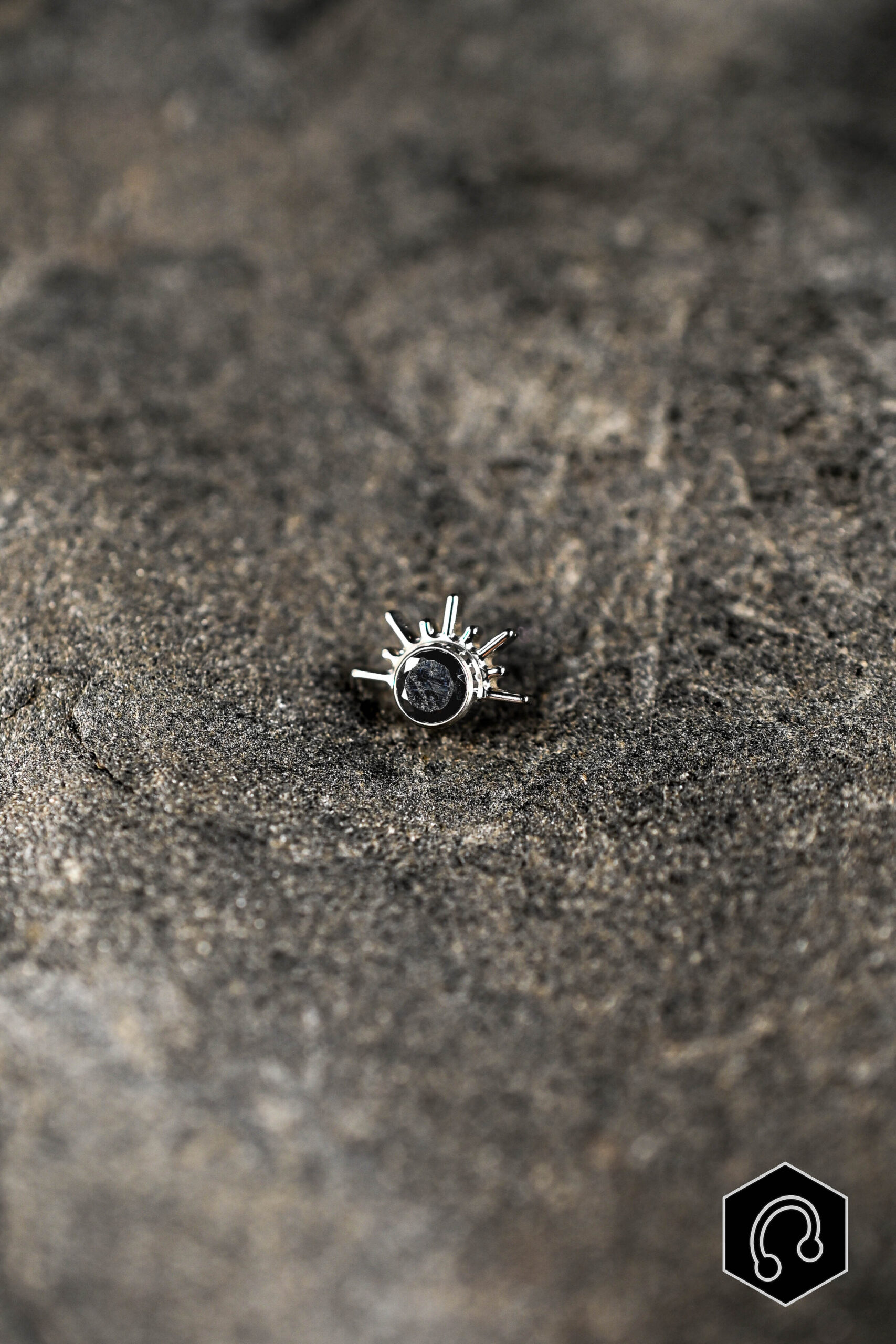 Labret Titane Dark Divine Ray