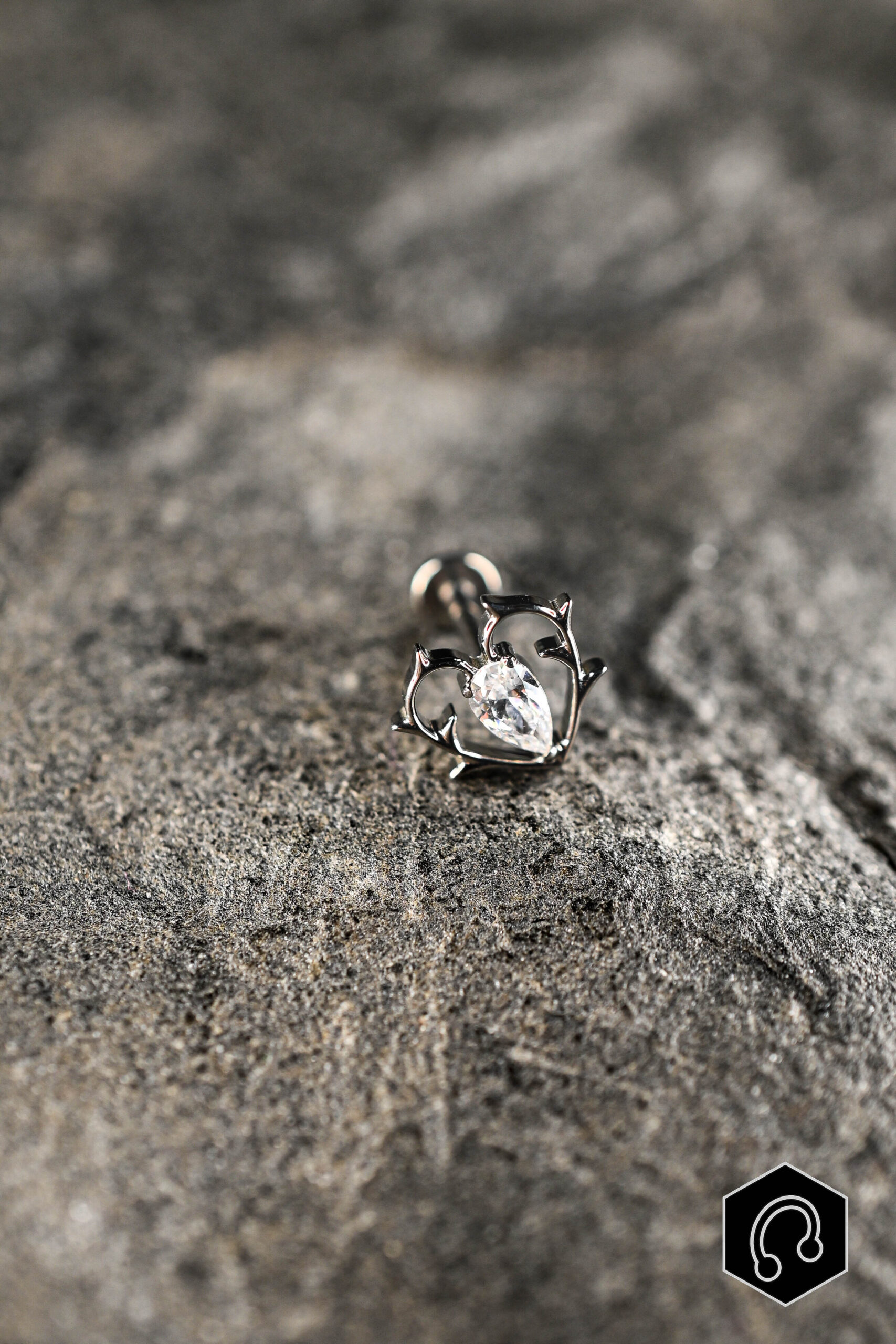 Labret Titane Thorned Heart