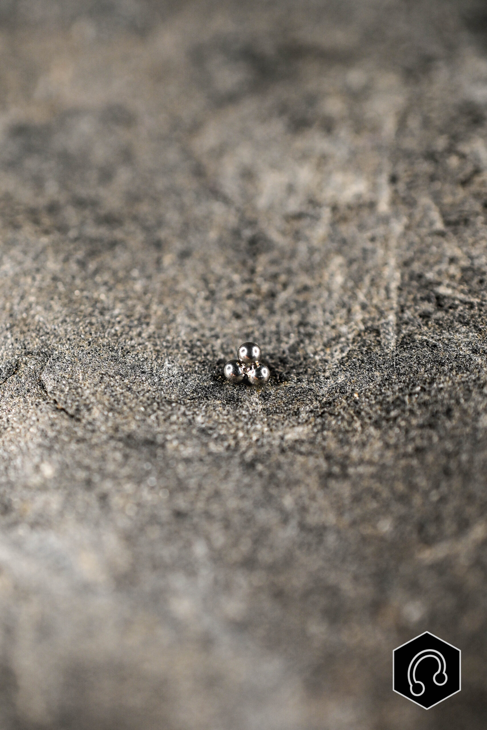 Labret Titane Silver Trio