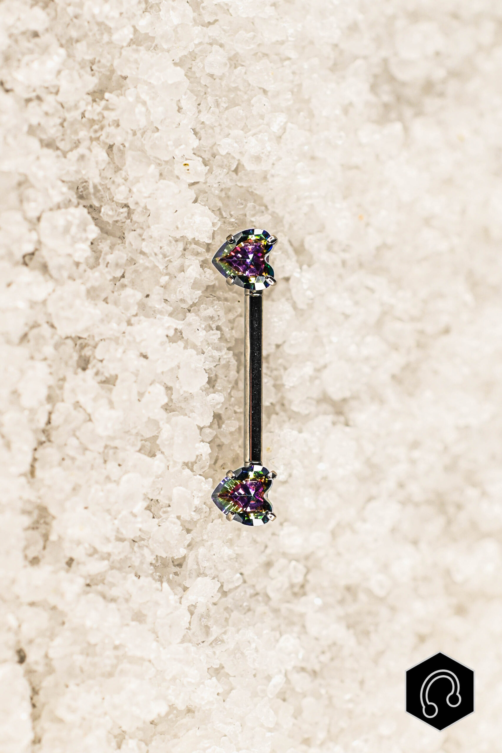 Barre Téton Vitrail Heart Duo