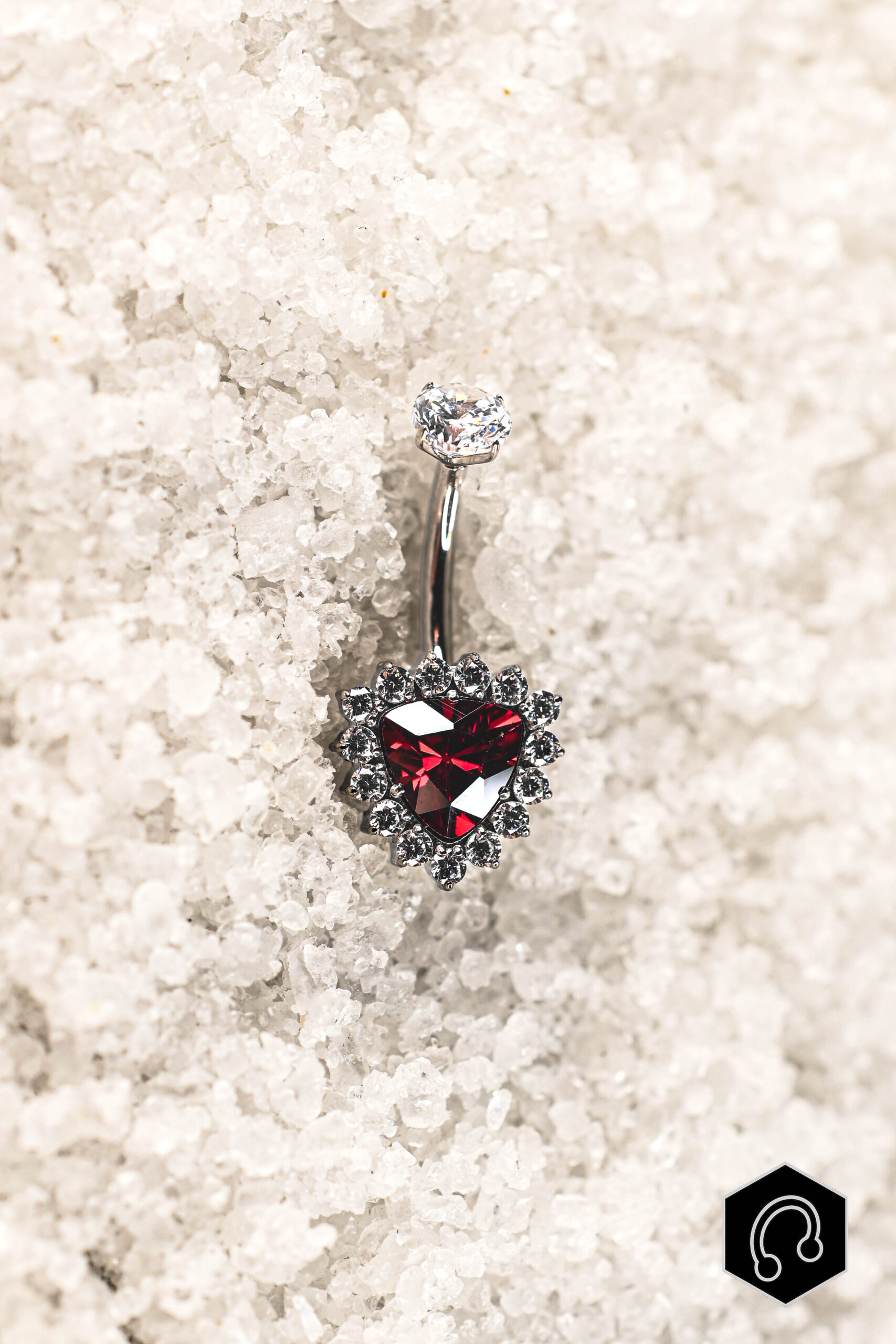 Banane Nombril Titane Rouge Tri-Glow