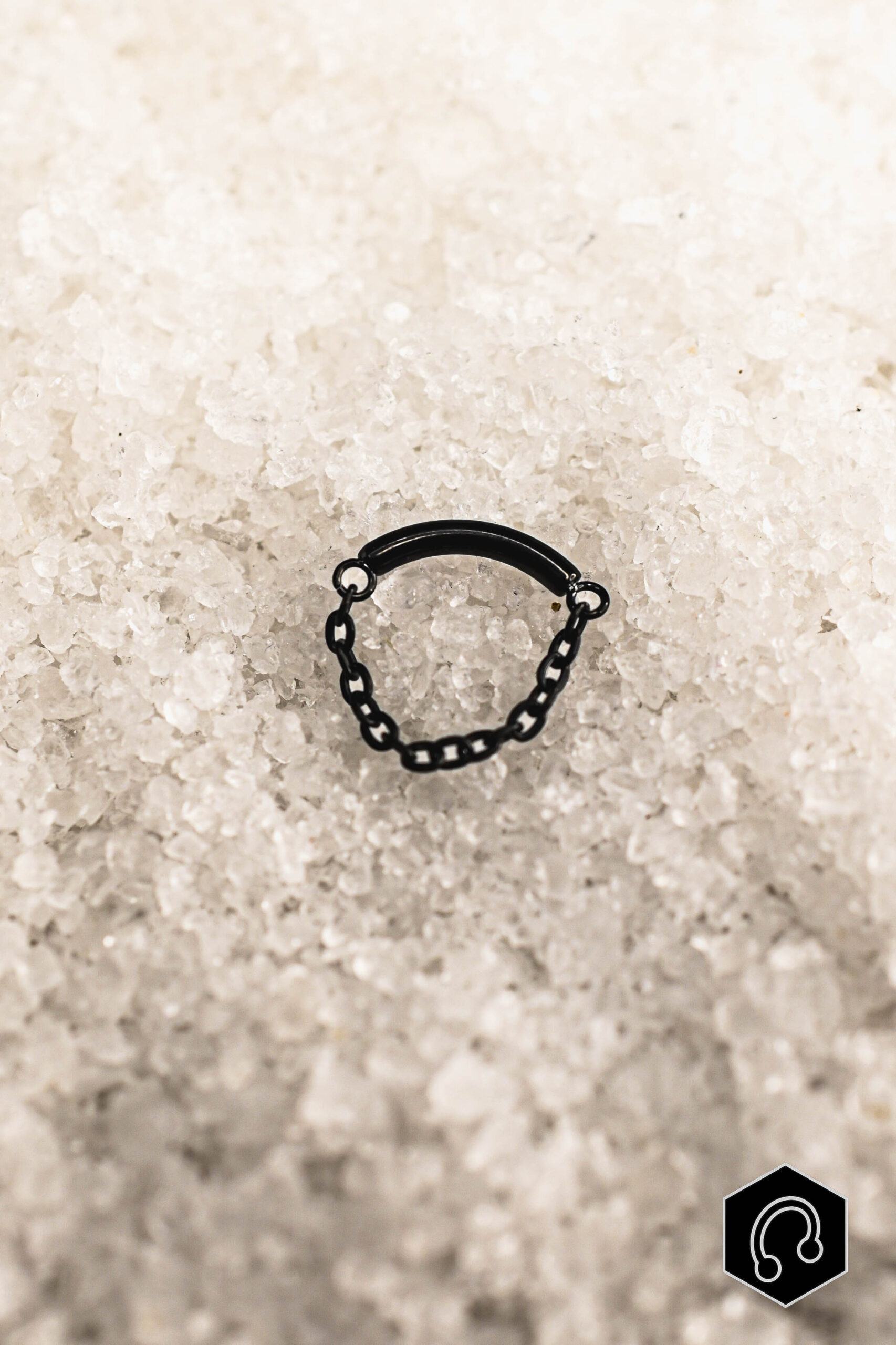 Labret Titane Black Chain