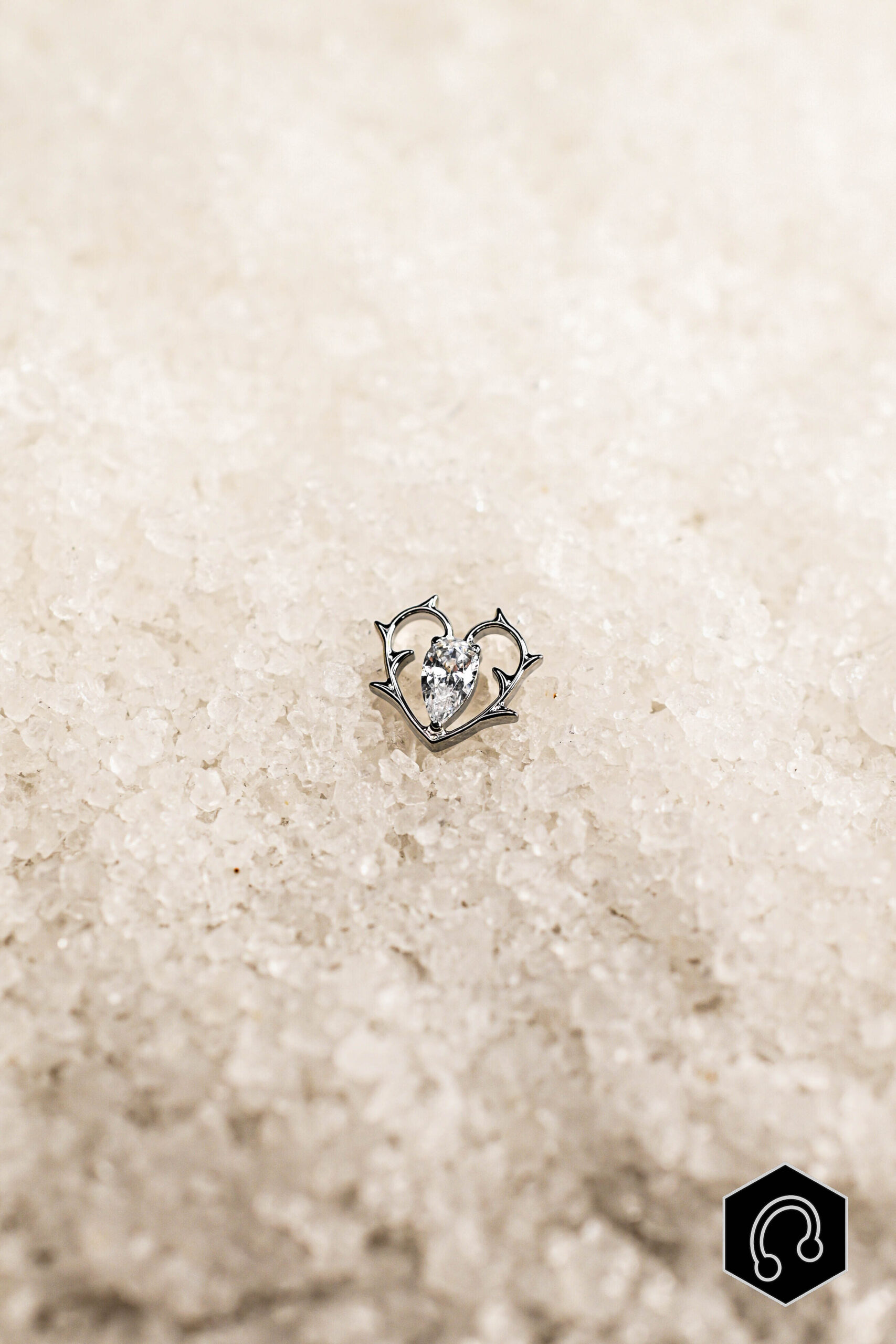 Labret Titane Thorned Heart