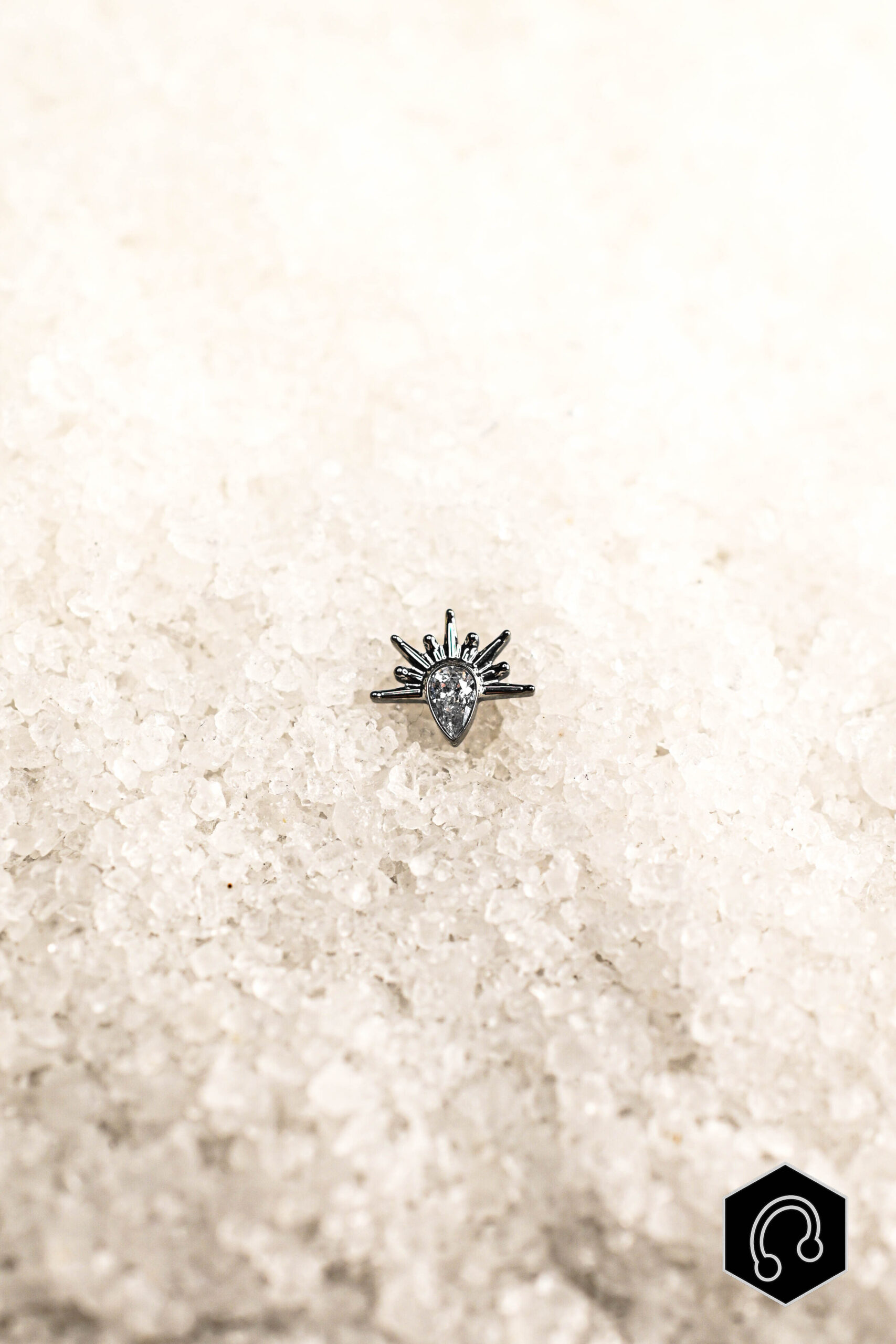 Labret Titane Éclat d'Argent