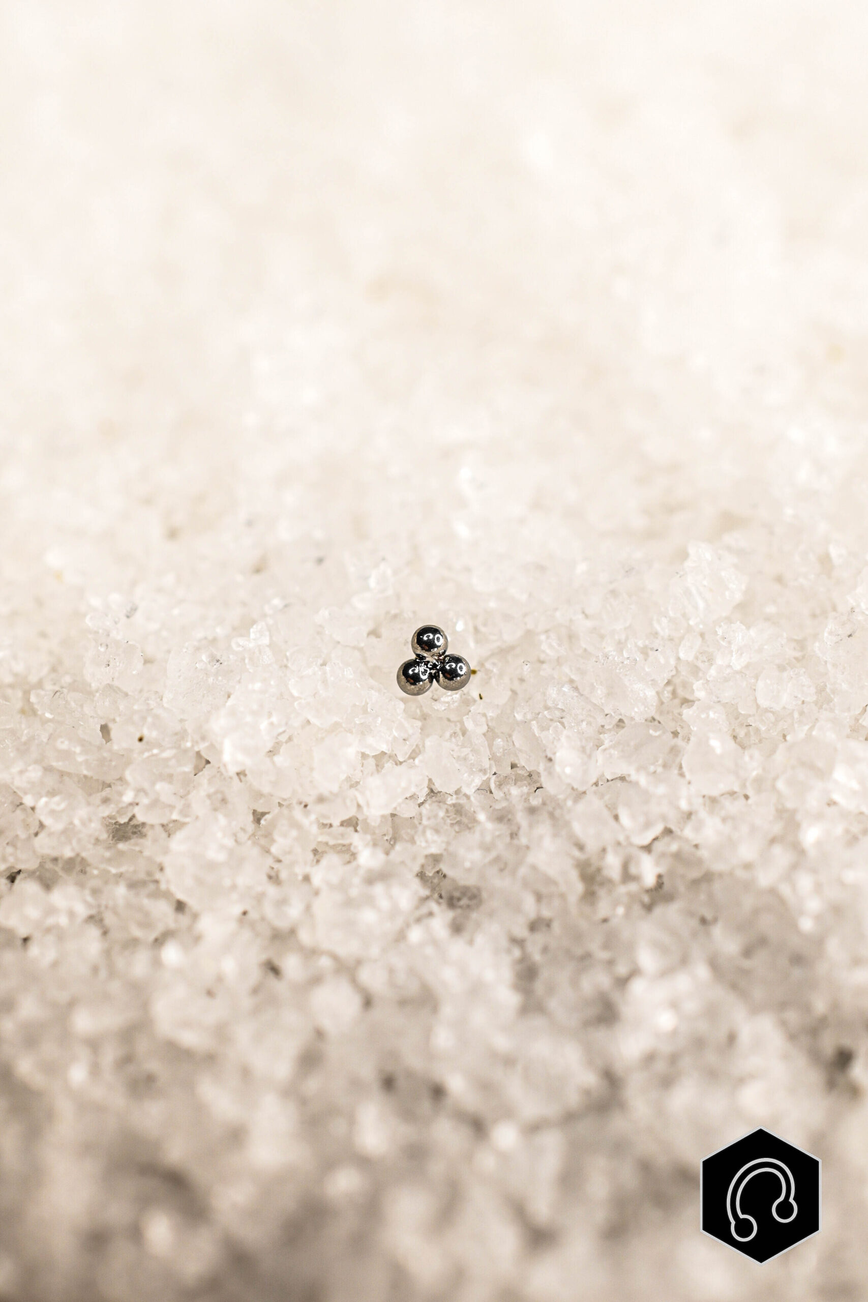 Labret Titane Silver Trio