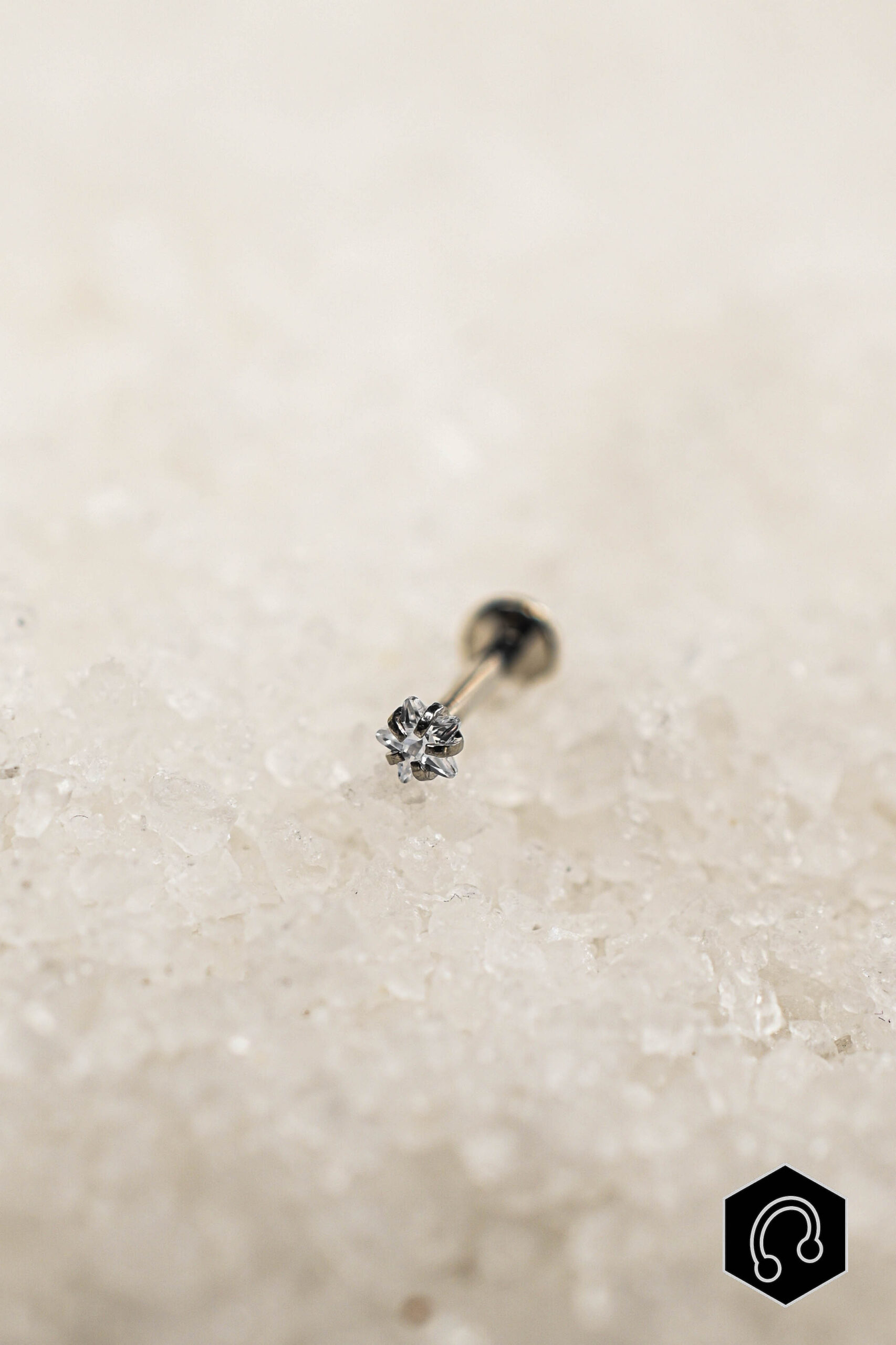 Strass titane argenté Starflower