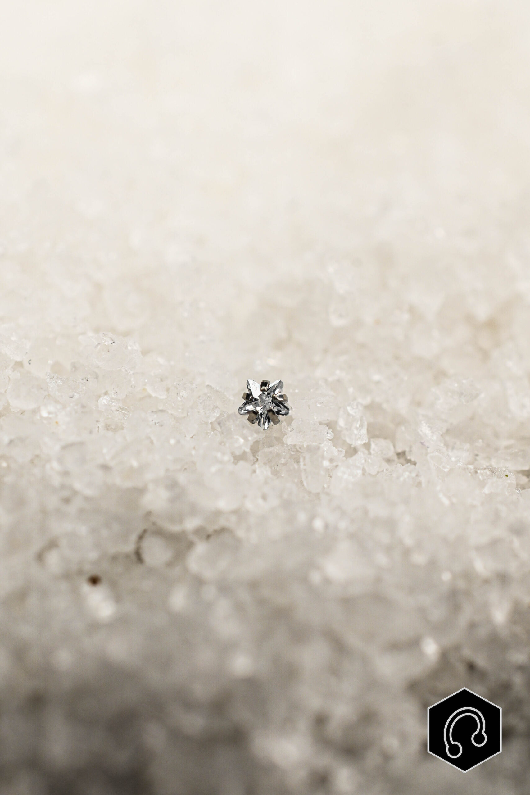 Strass titane argenté Starflower