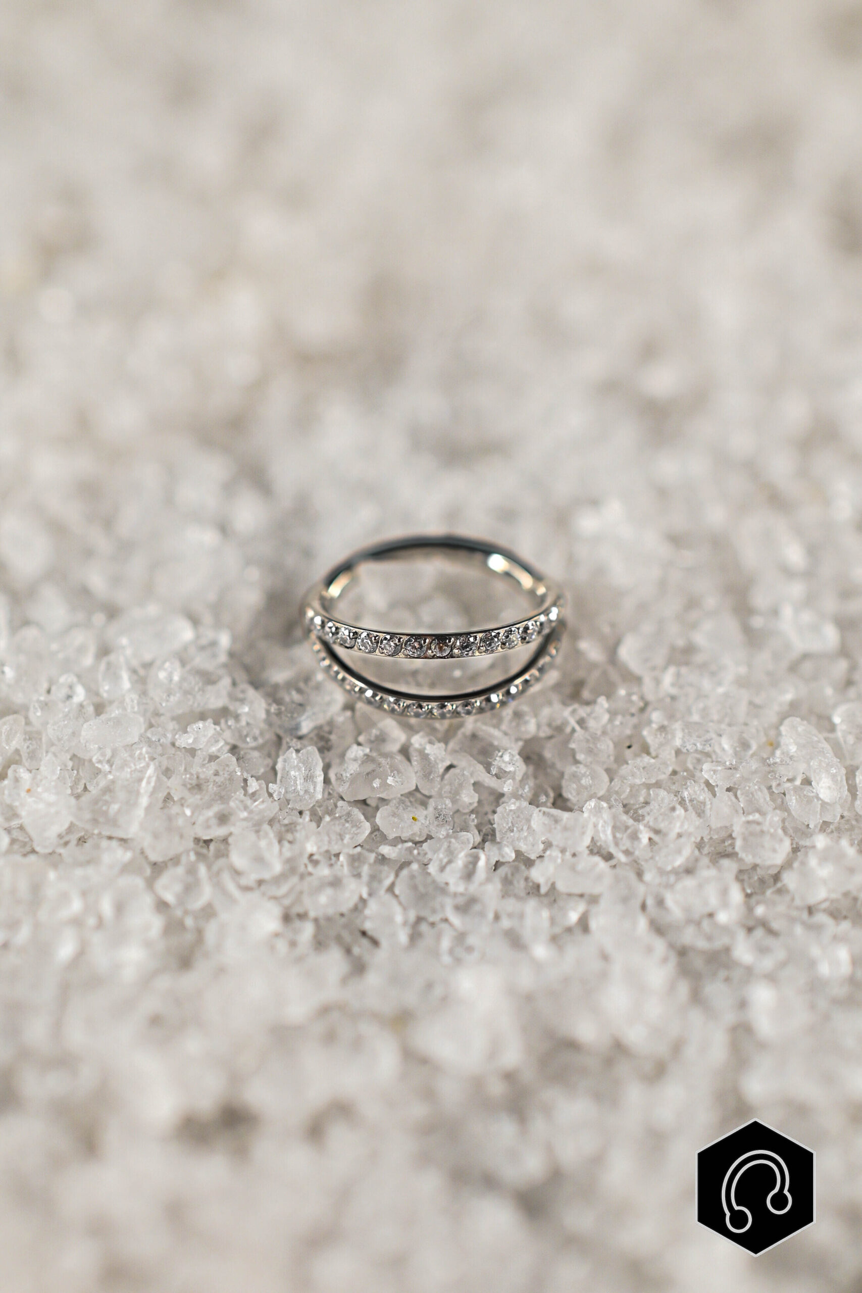 Anneau Clicker Titane Double Shimmer