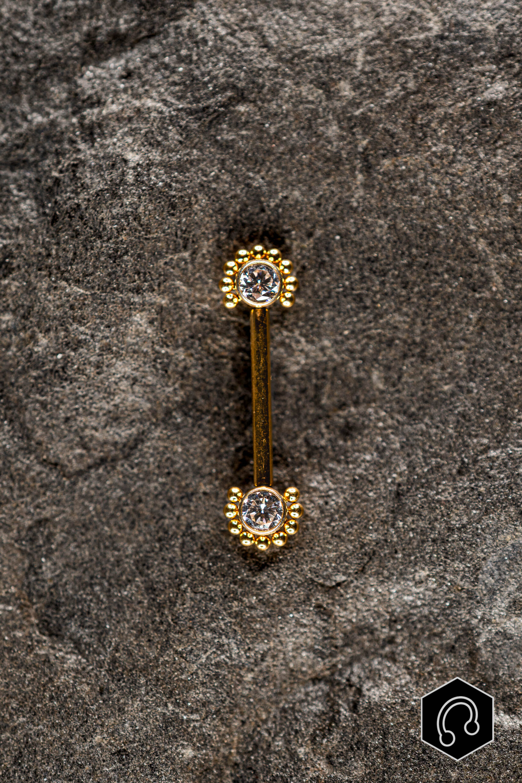 Barre Téton Titane Golden Blossom