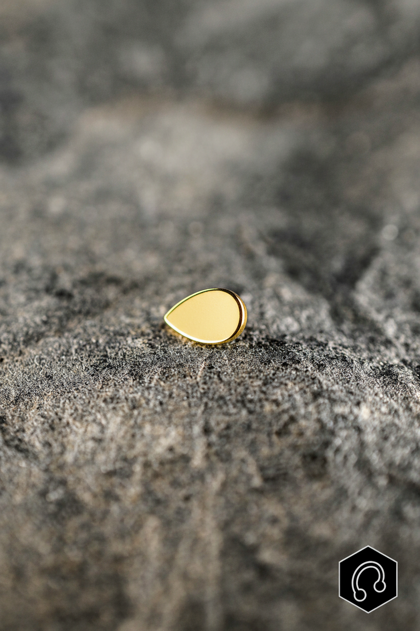 Labret Titane Doré Little Drop