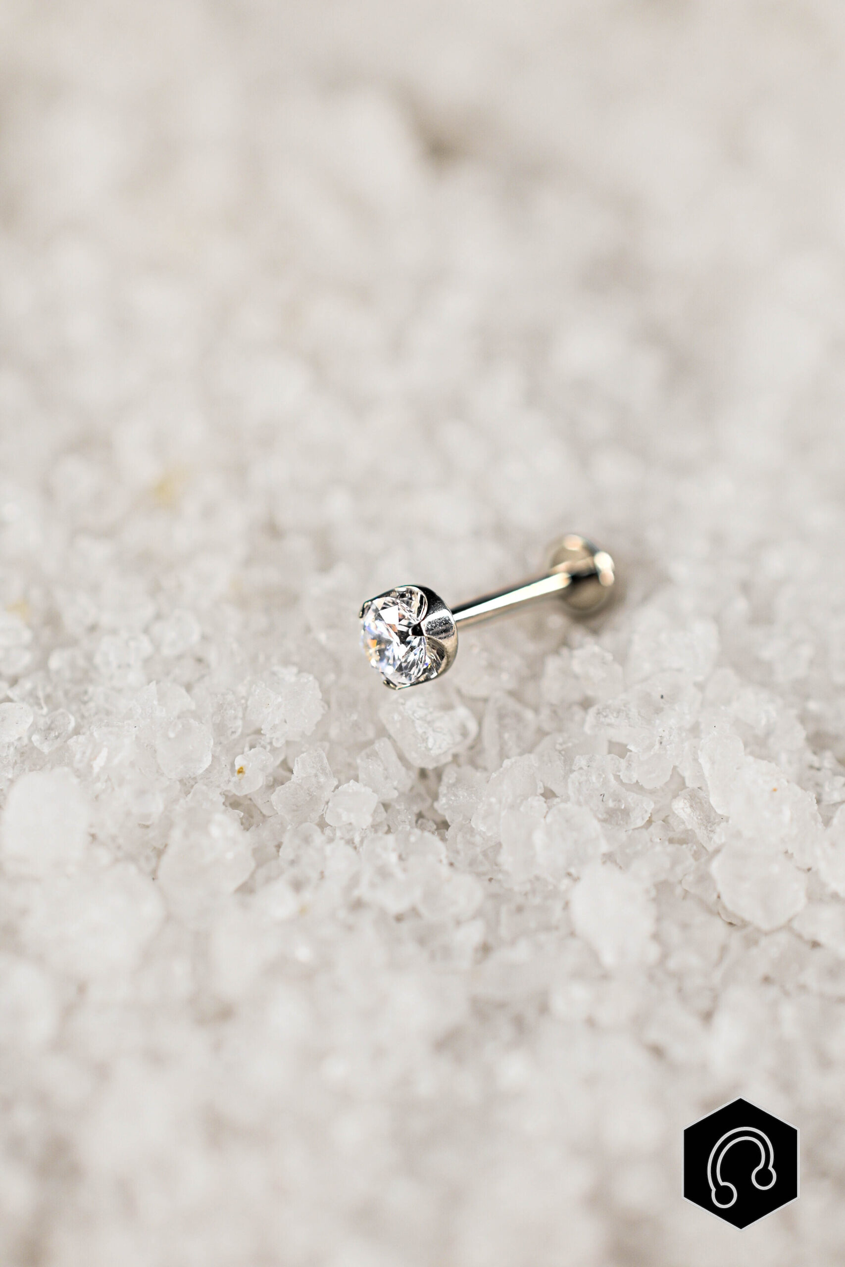 Labret Titane Argenté Pure Gleam